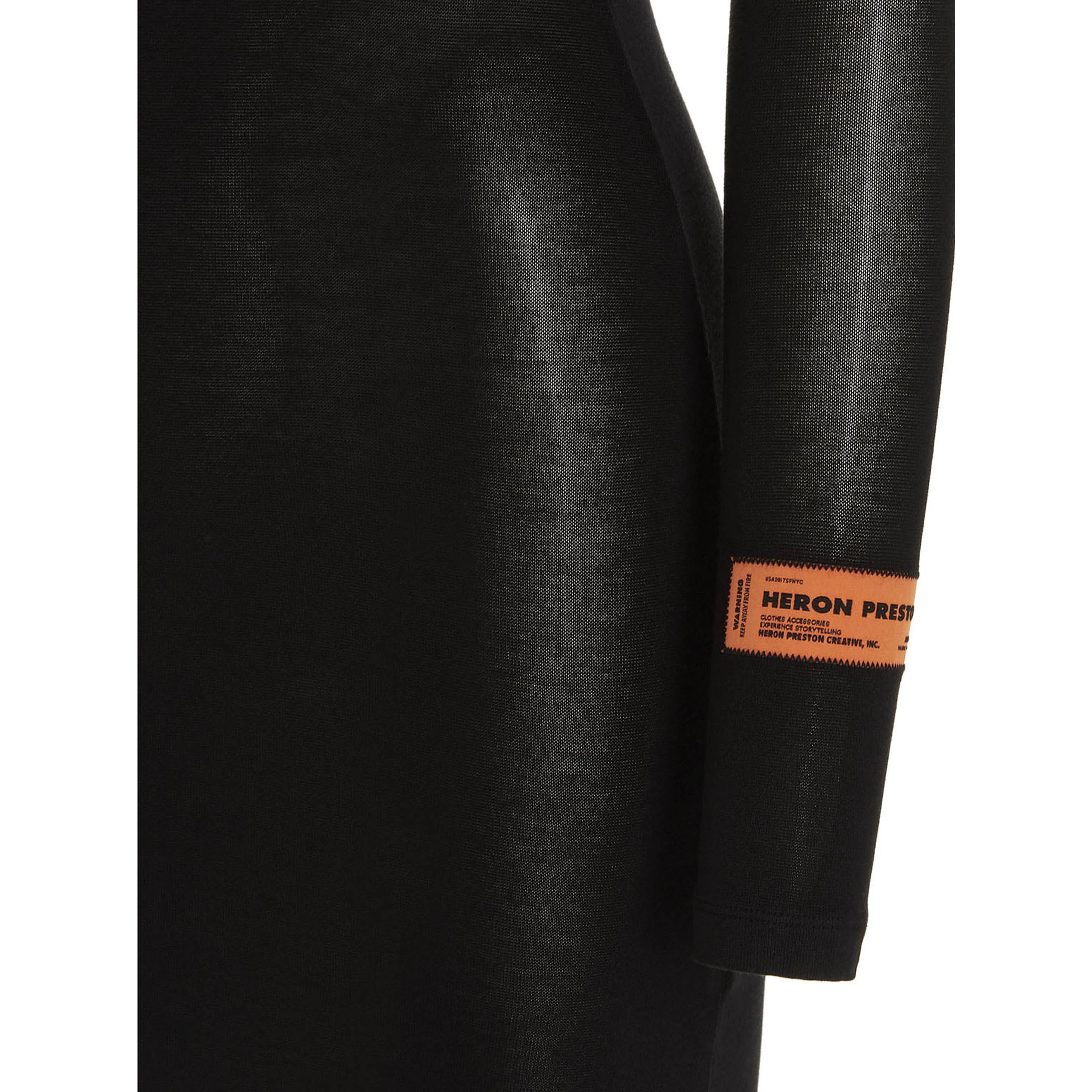Black Polyester Short Dress