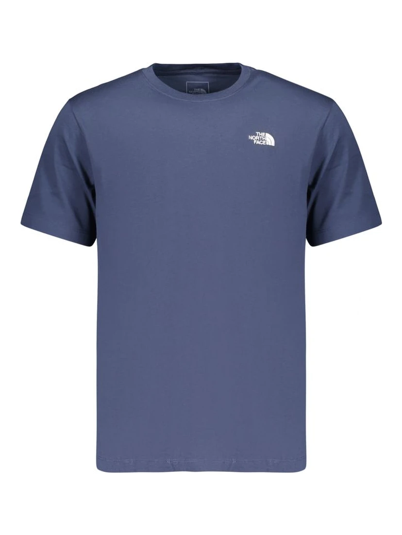 Blue Cotton Men's T-Shirt