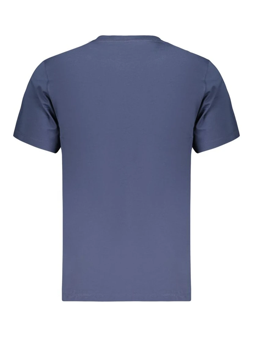 Blue Cotton Men's T-Shirt