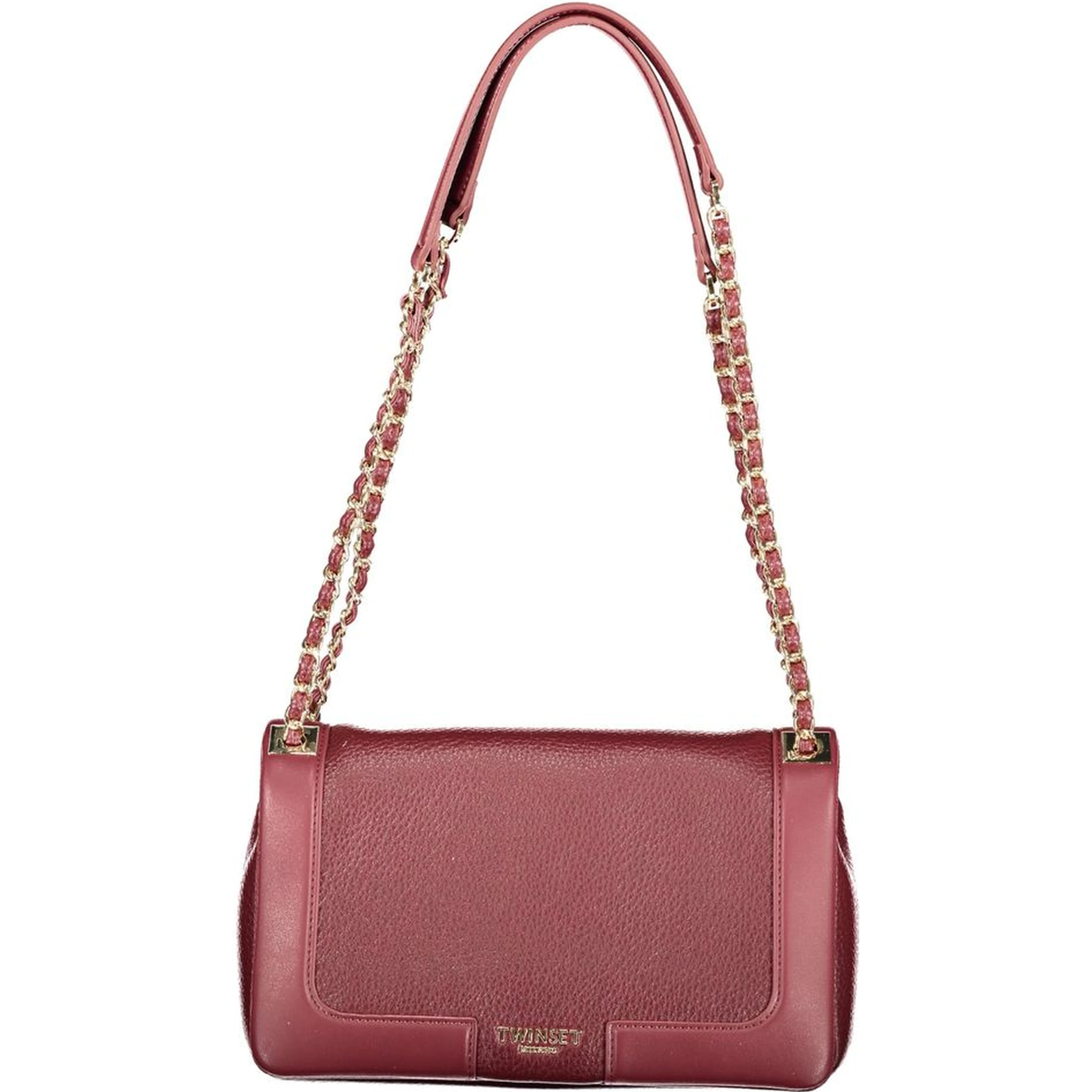 Red Polyurethane Women's Bag
