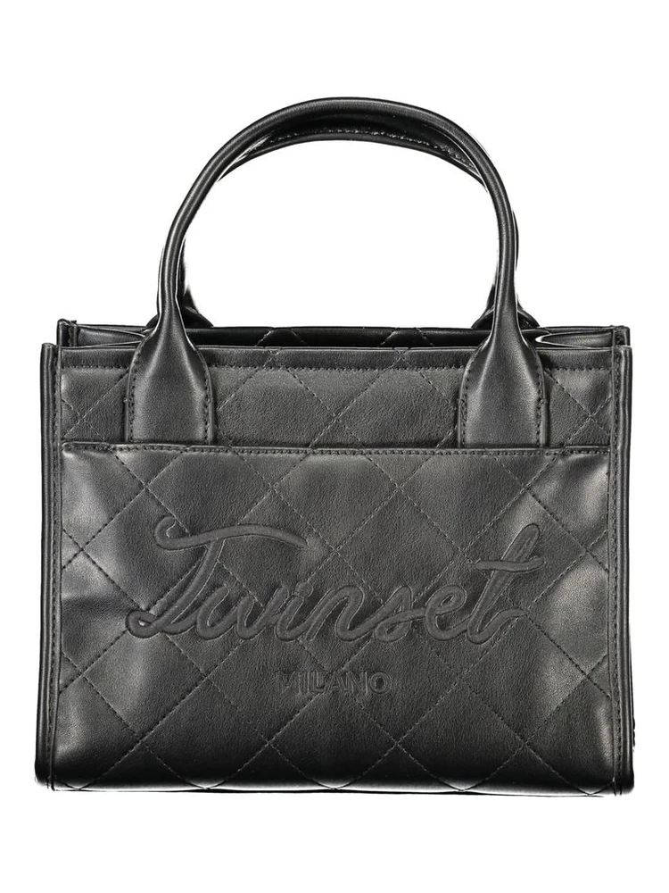 Black Polyurethane Women's Bag