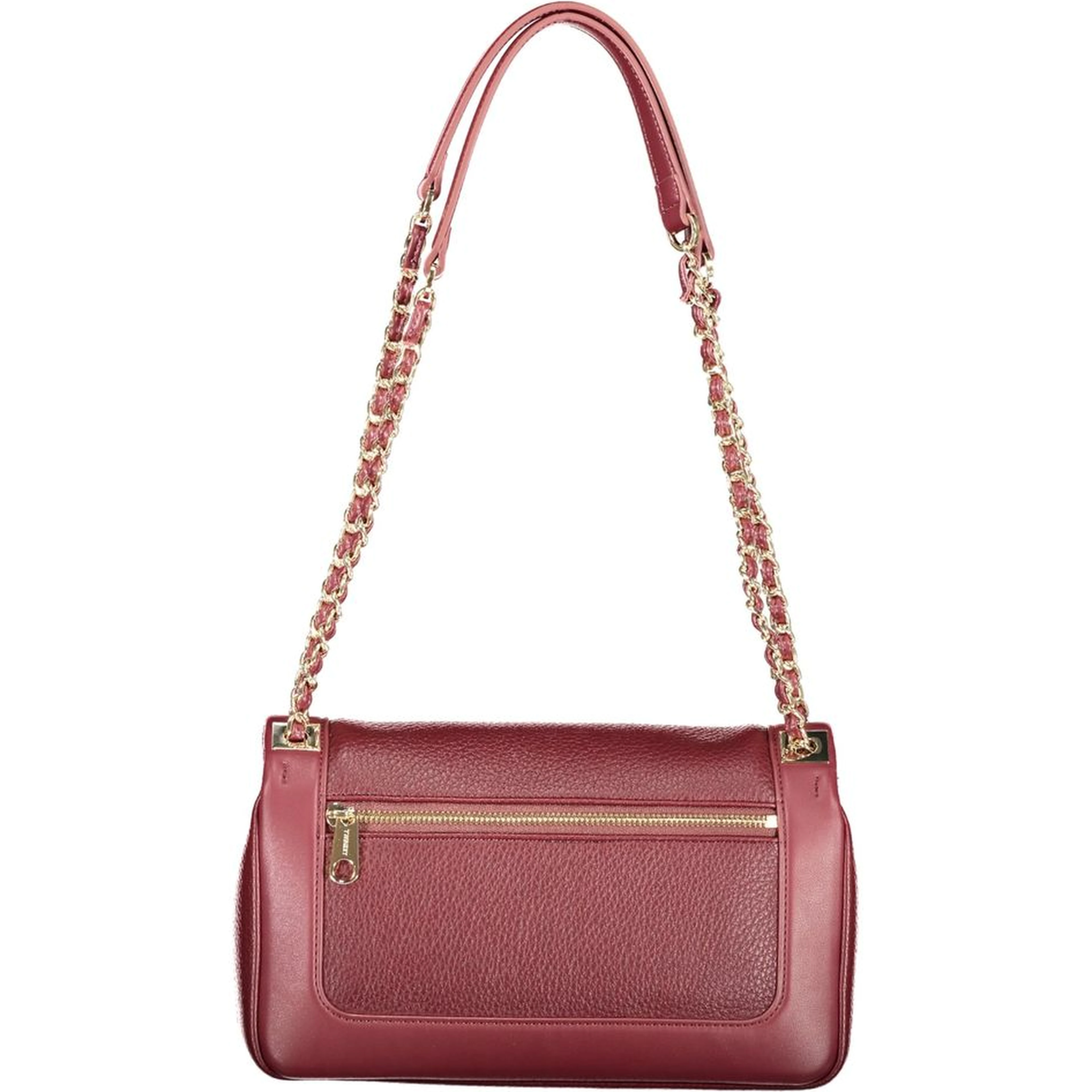 Red Polyurethane Women's Bag