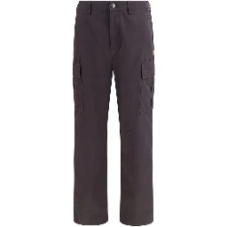 Brown Cotton Cargo Pants