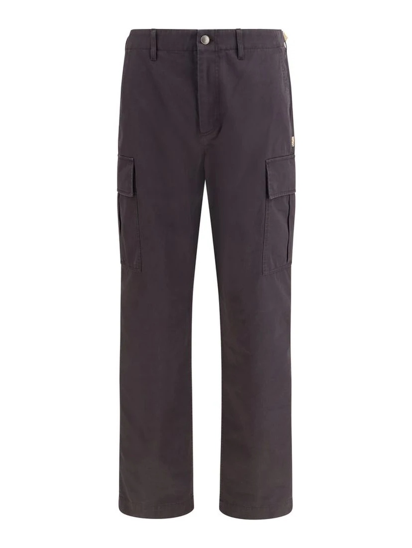 Brown Cotton Cargo Pants