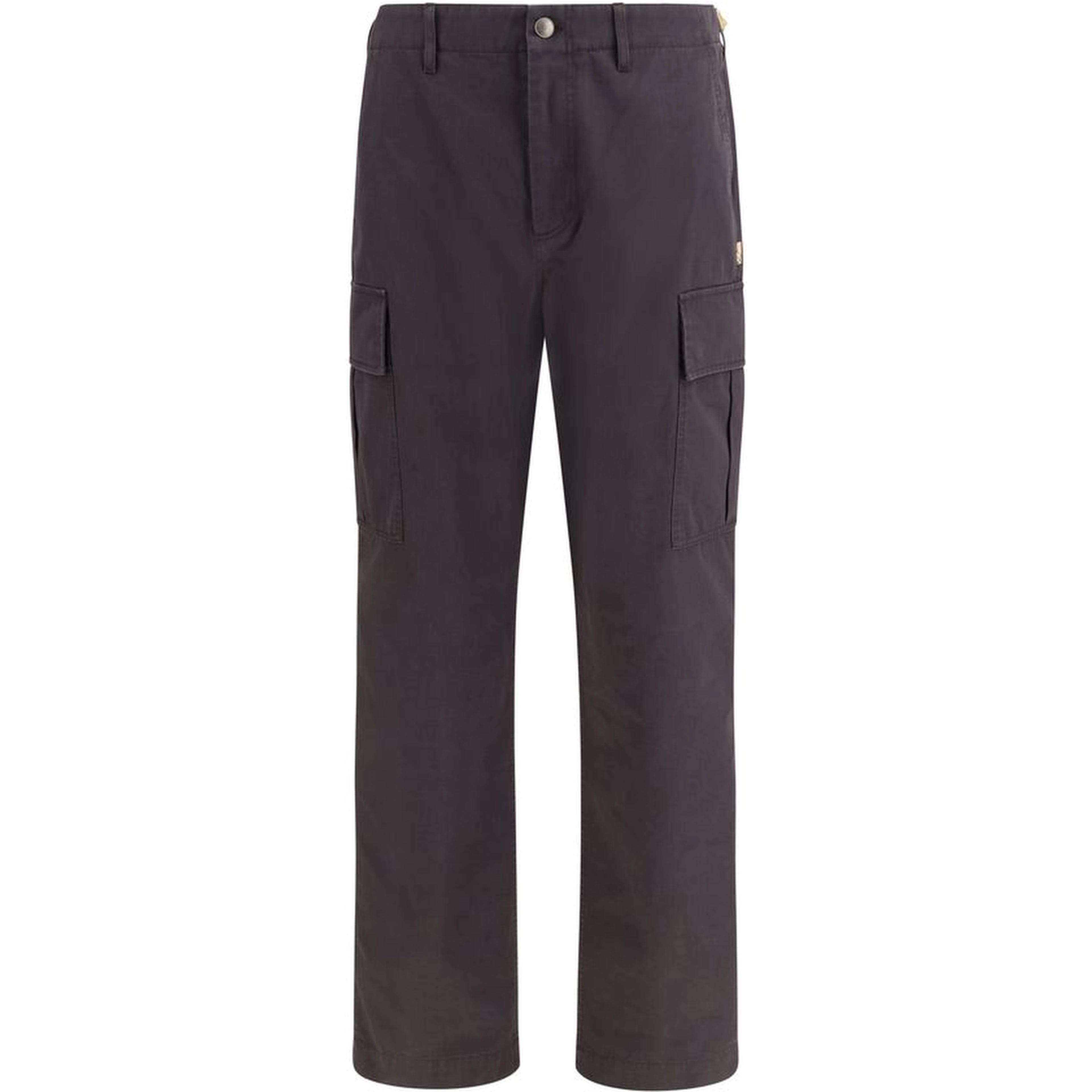 Brown Cotton Cargo Pants