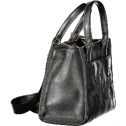 Black Polyurethane Women's Bag