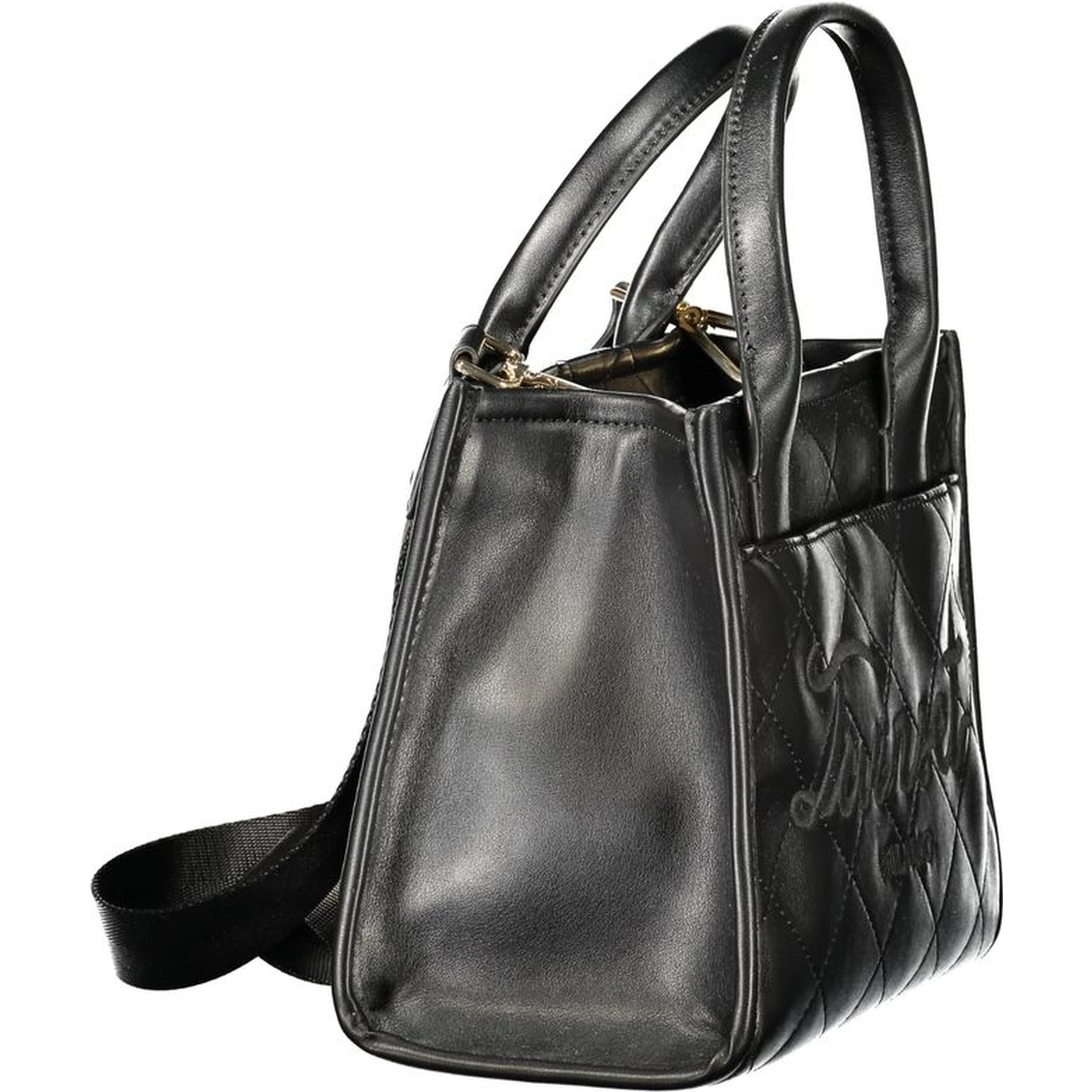 Black Polyurethane Women's Bag