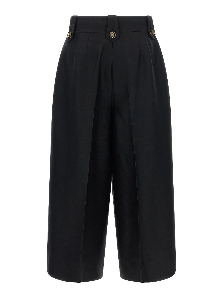 Black Wool Cropped Pants alternative