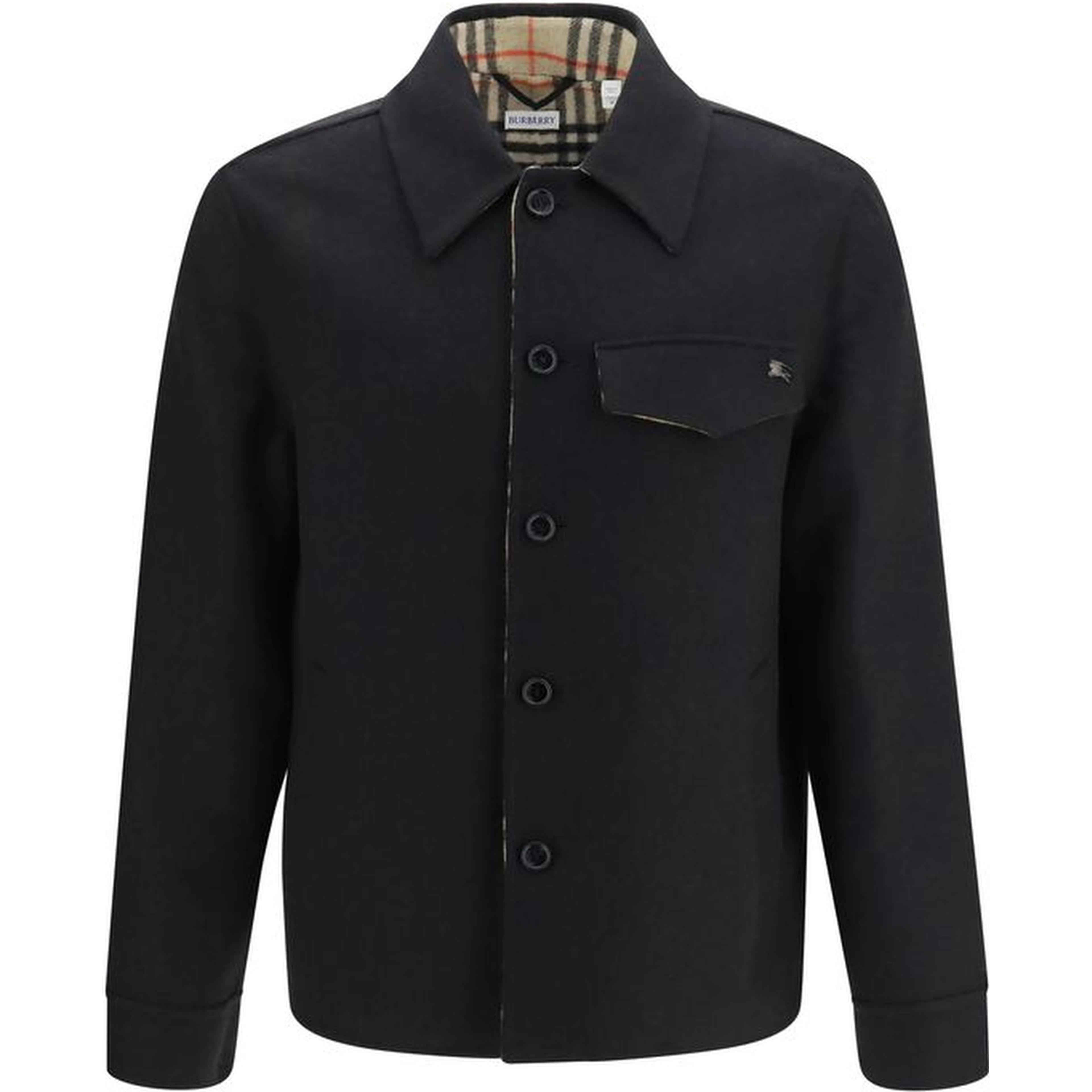 Black Wool Oves Aries Full-Length Jacket