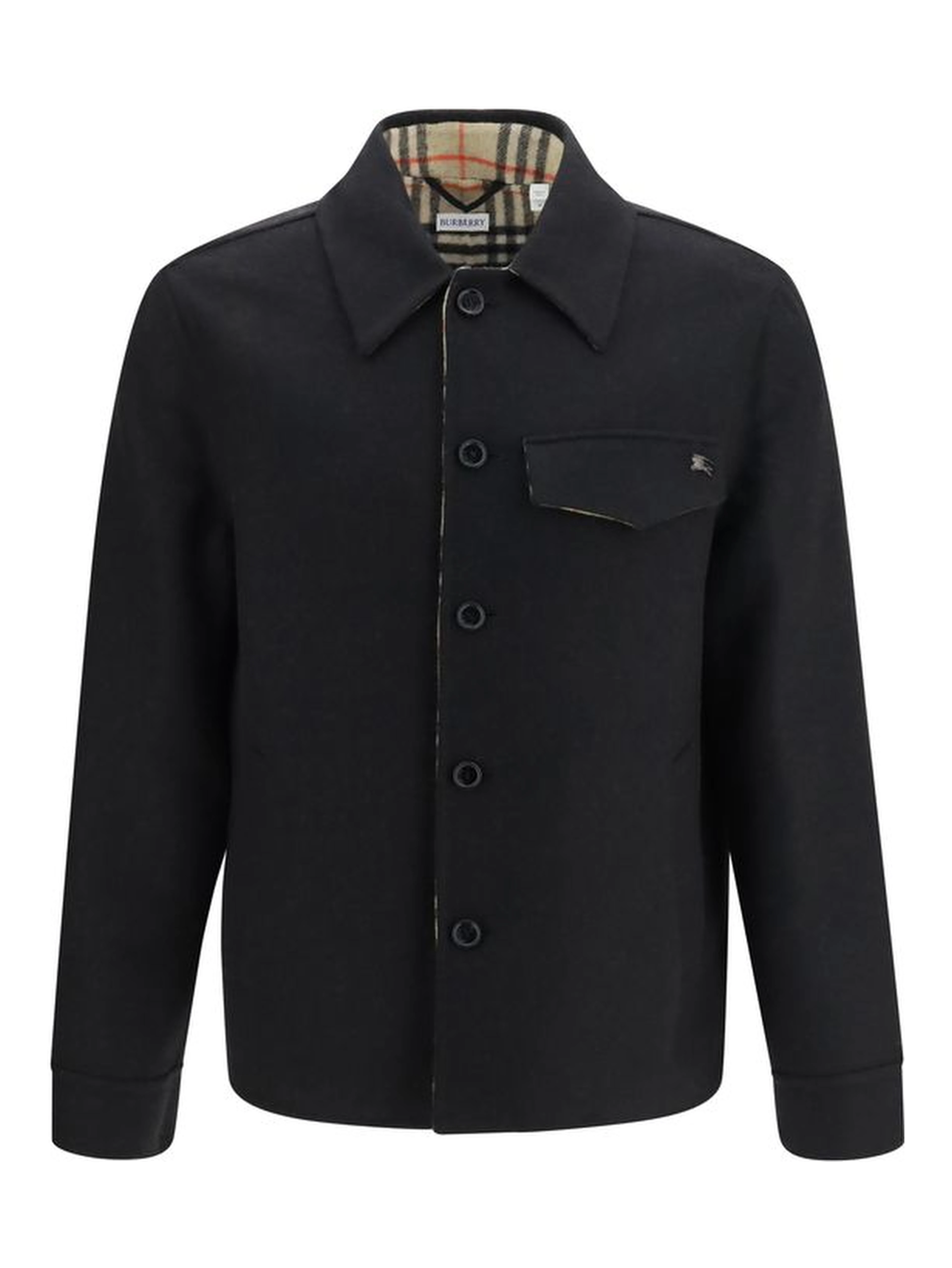 Black Wool Oves Aries Full-Length Jacket