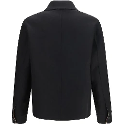 Black Wool Oves Aries Full-Length Jacket
