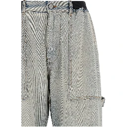 Blue Cotton Relaxed Fit Jeans
