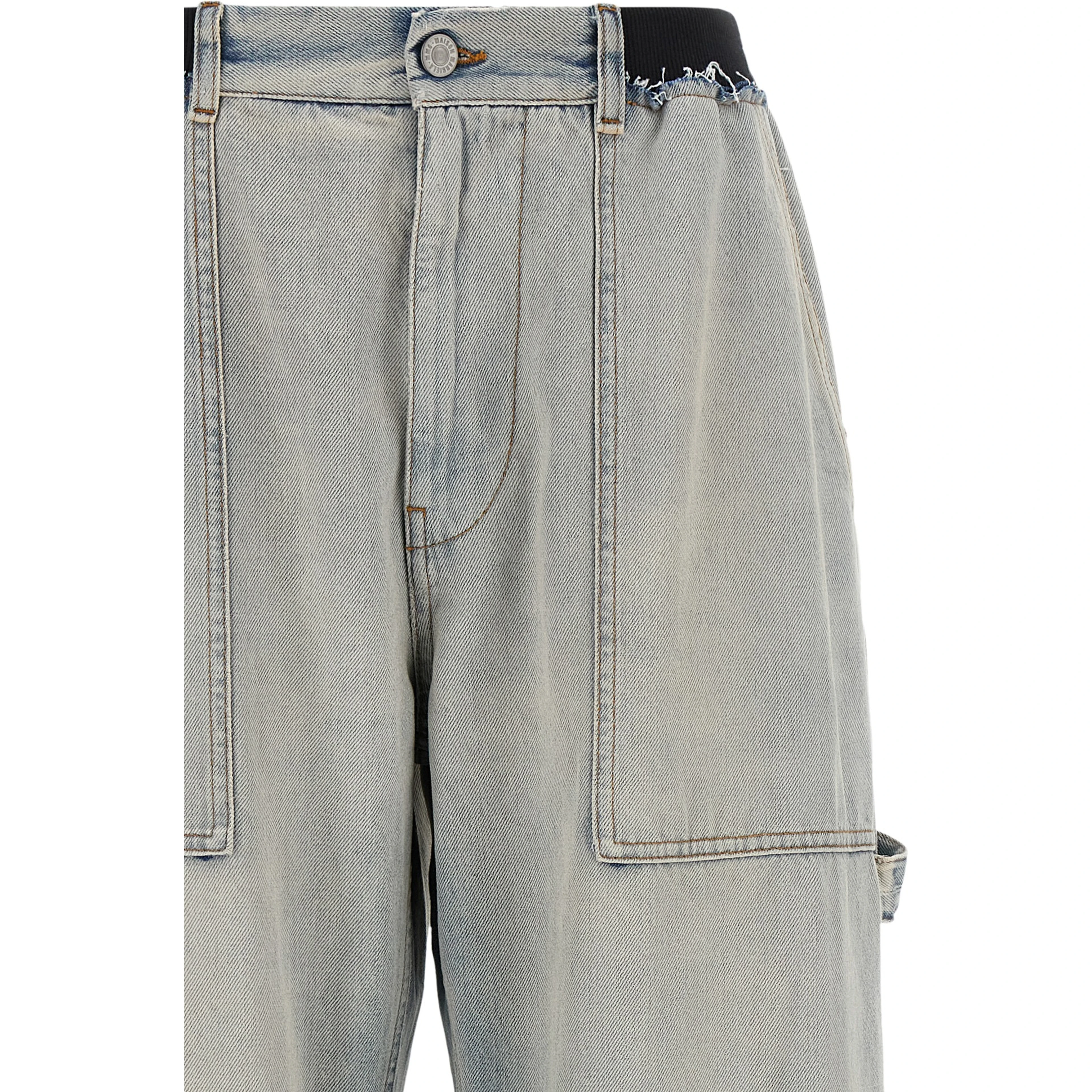 Blue Cotton Relaxed Fit Jeans