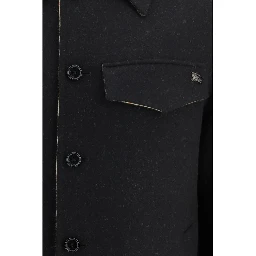 Black Wool Oves Aries Full-Length Jacket