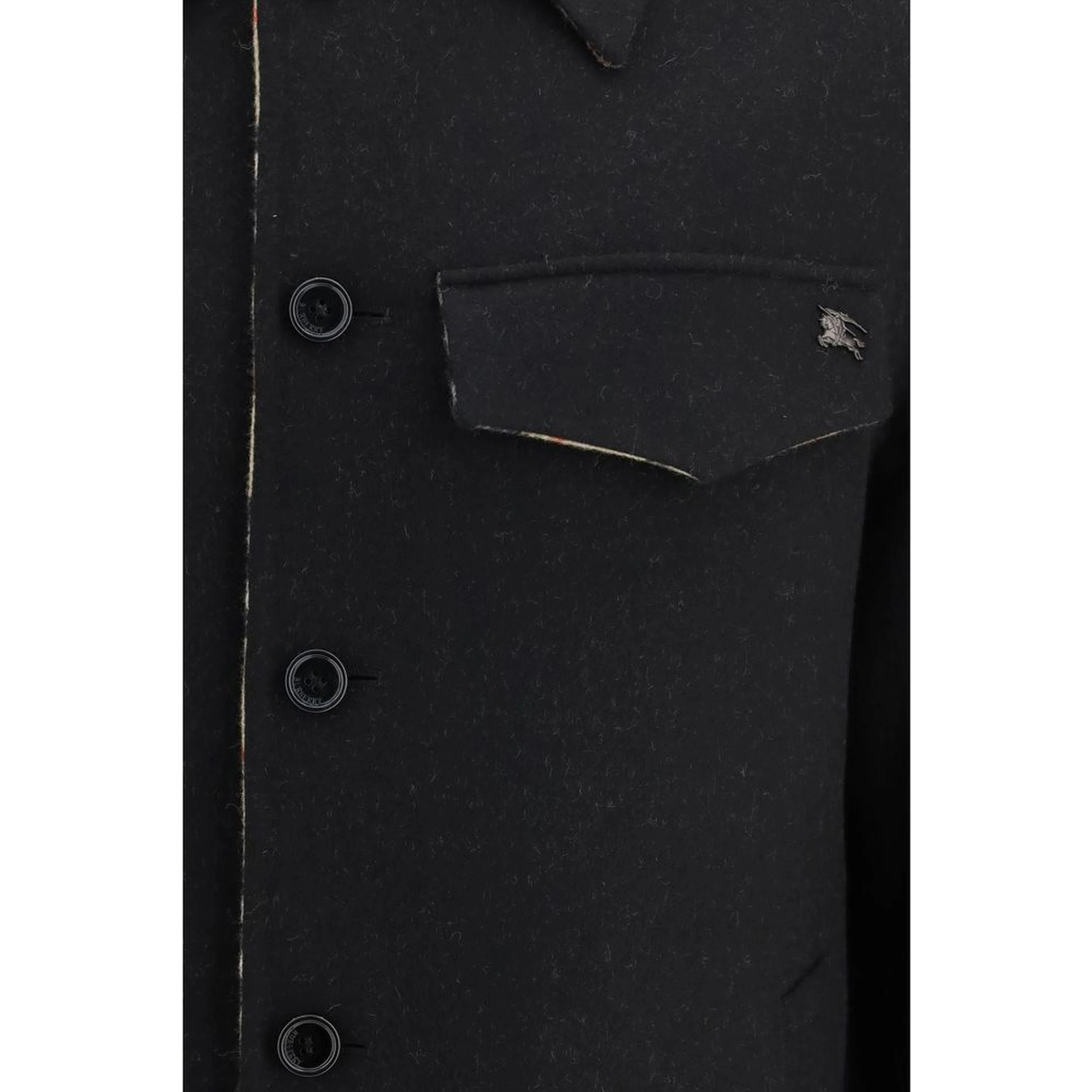 Black Wool Oves Aries Full-Length Jacket