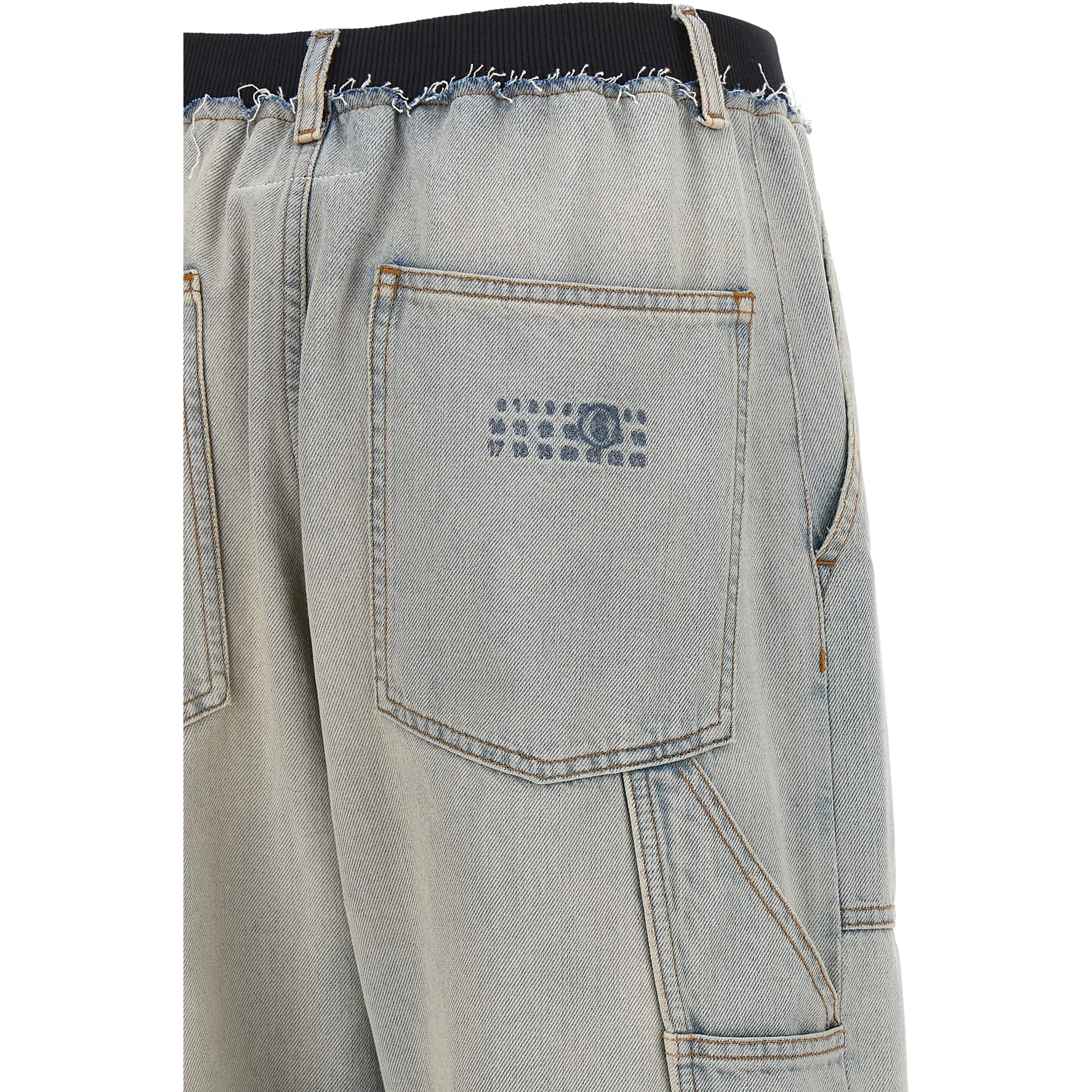 Blue Cotton Relaxed Fit Jeans