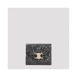 Celine Triomphe Small Flap Canvas Wallet