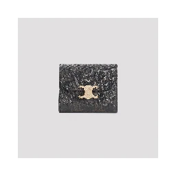 Celine Triomphe Small Flap Canvas Wallet