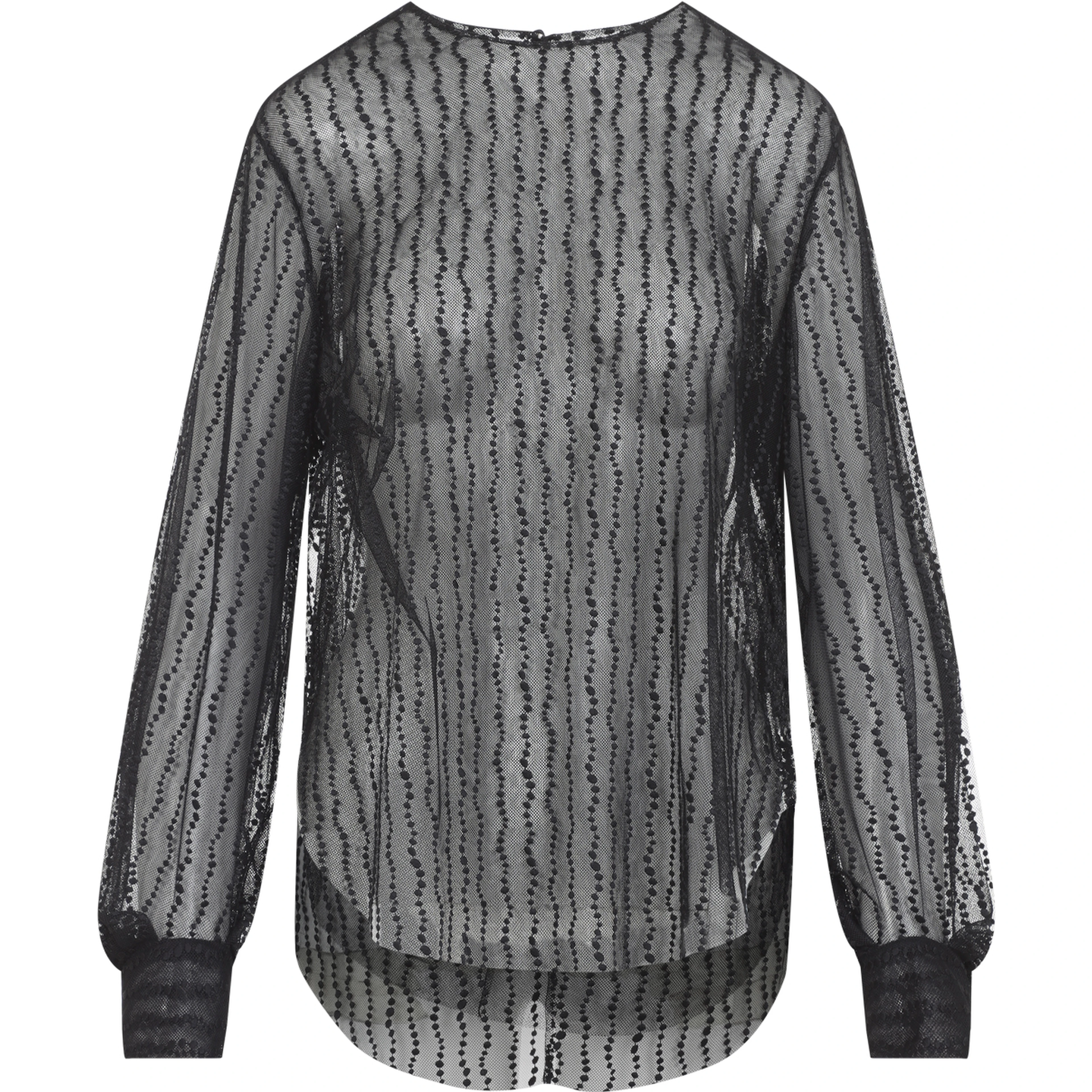 Alberta Ferretti Tulle Blouse