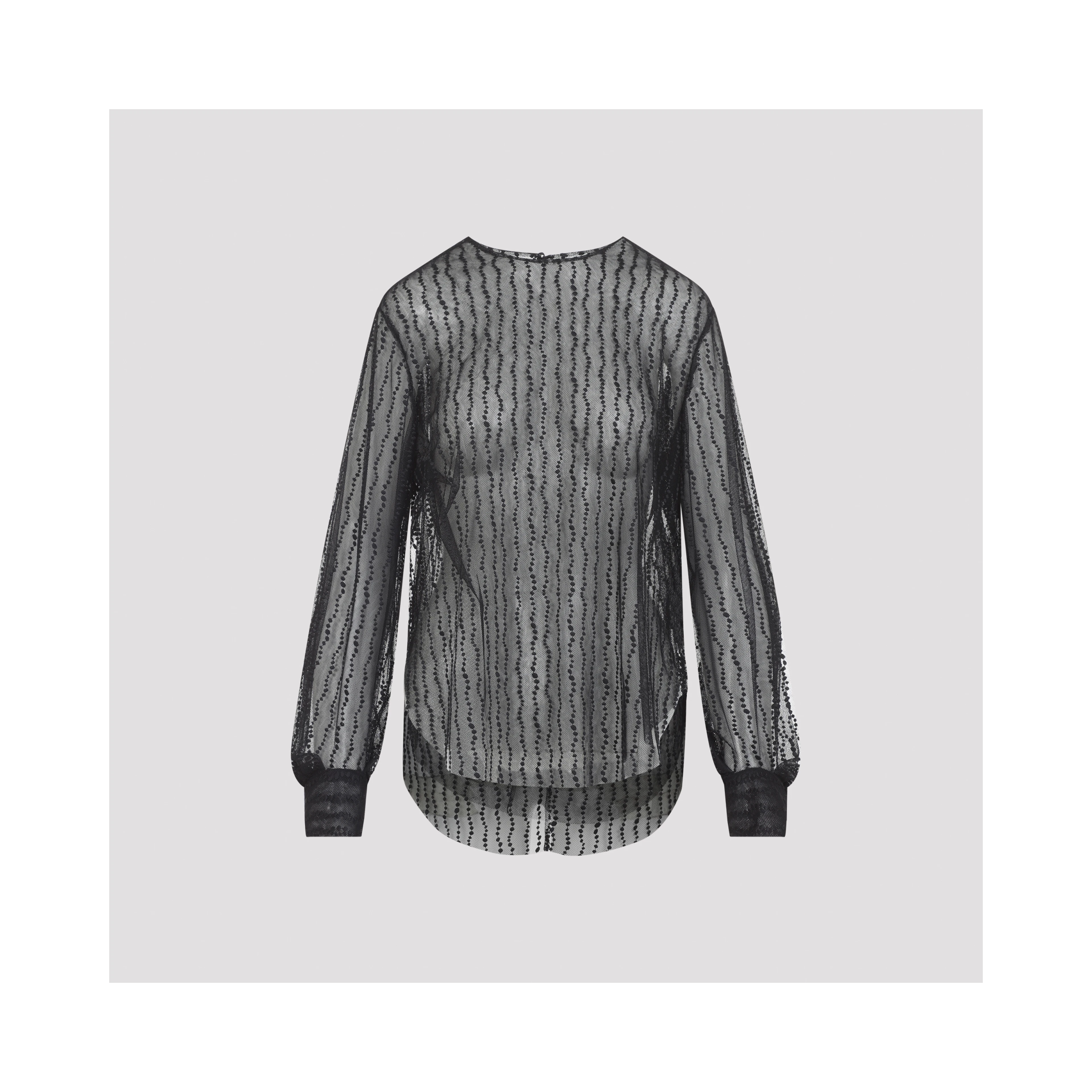 Alberta Ferretti Tulle Blouse