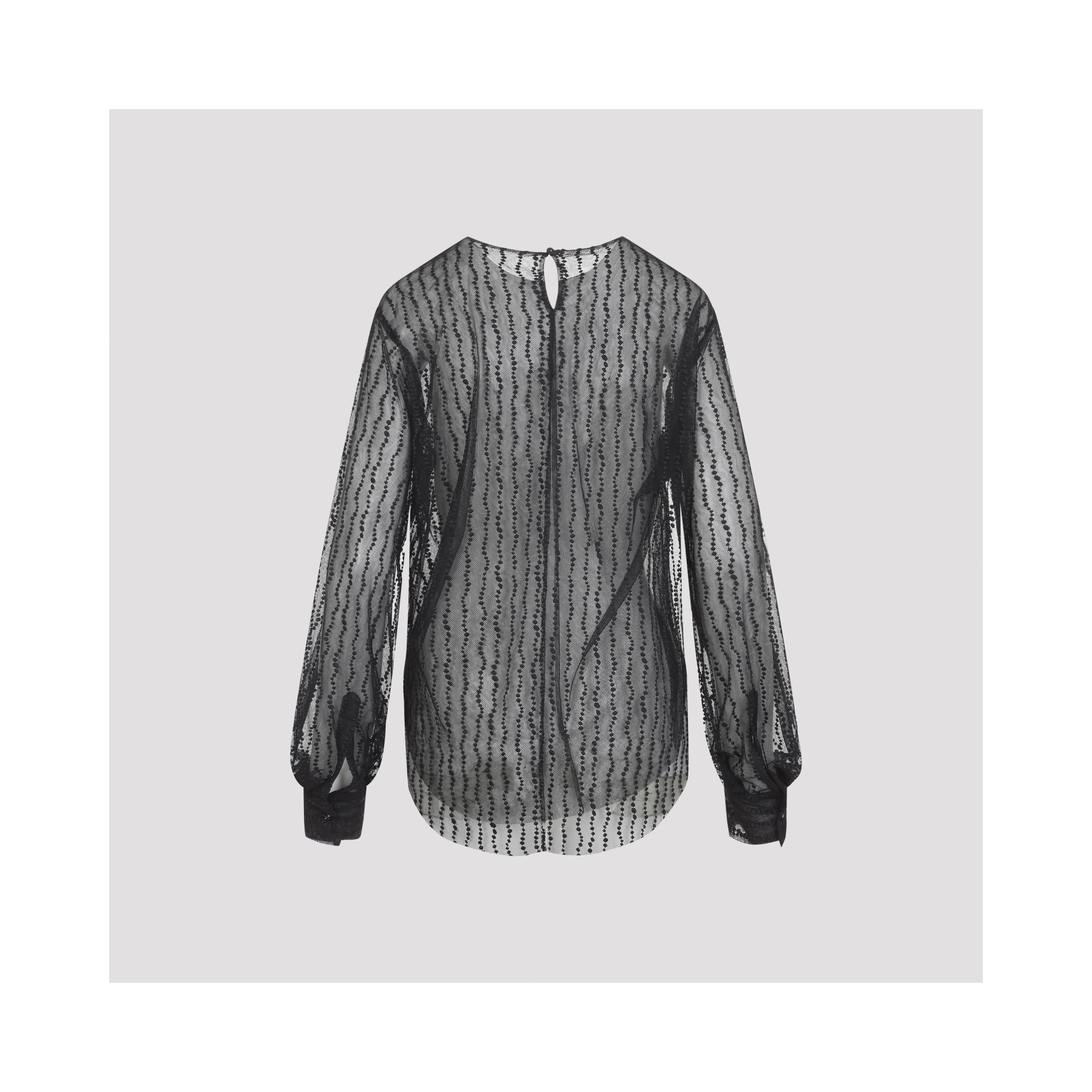 Alberta Ferretti Tulle Blouse