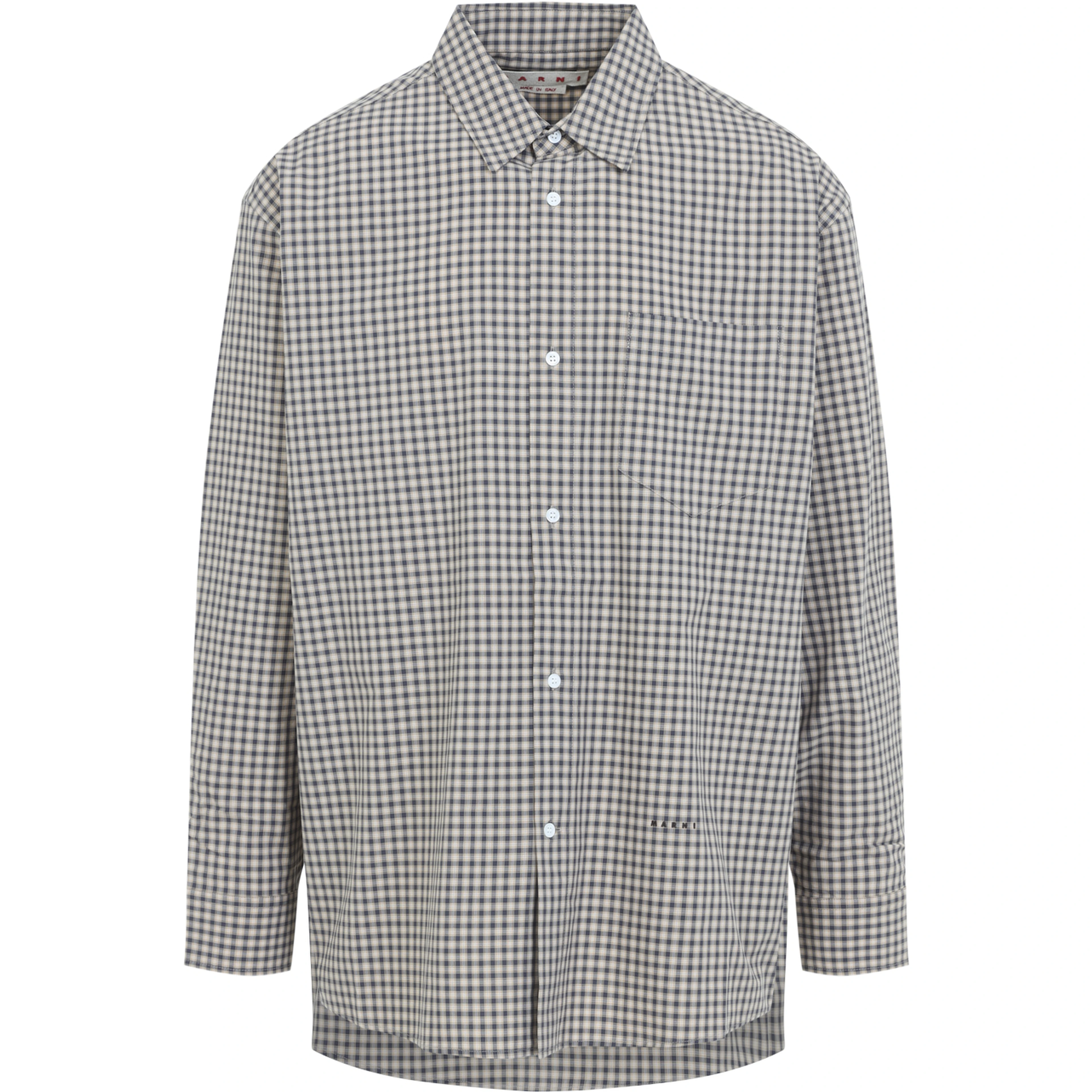 Marni Micro Check Pattern Shirt