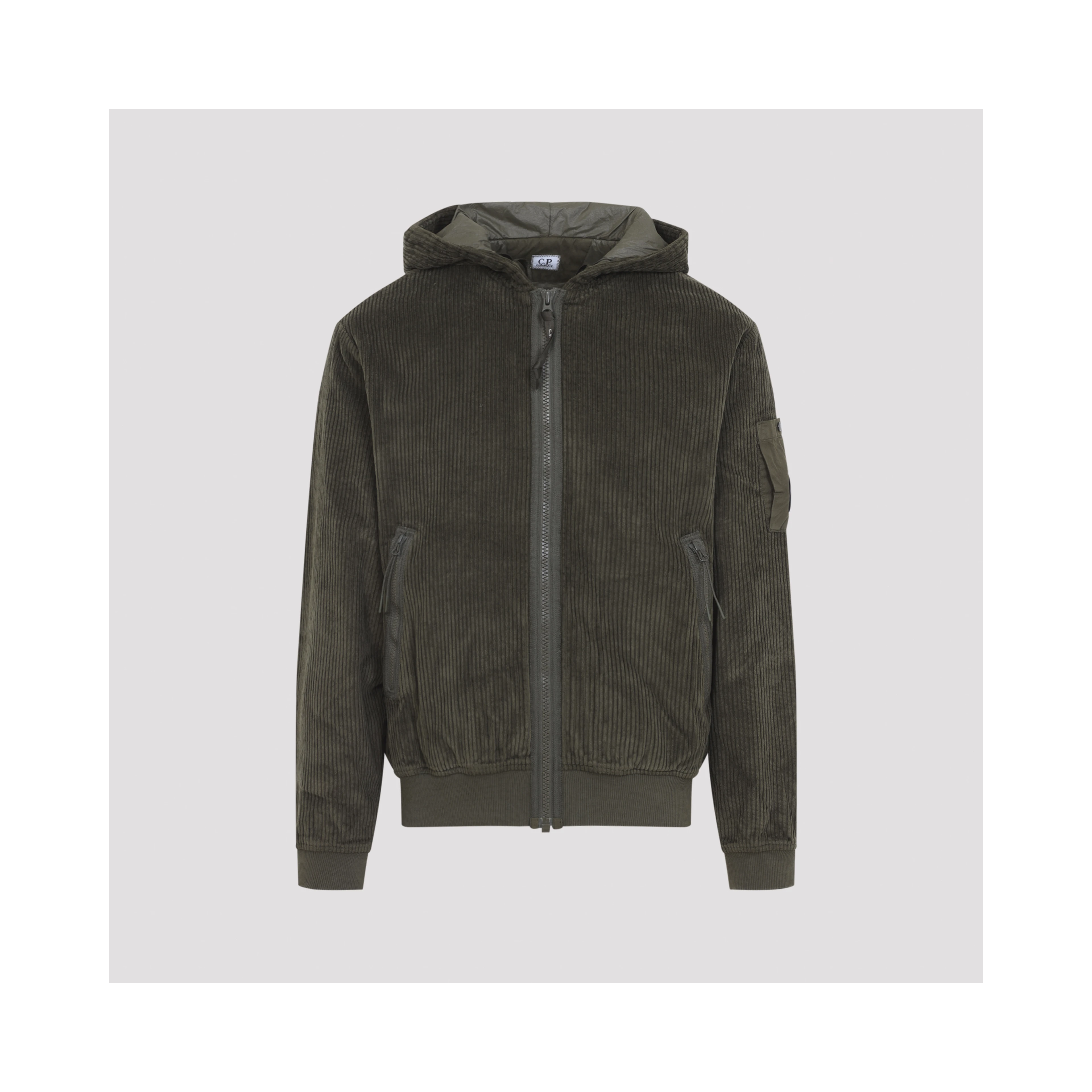 Cp Company Cordoury Full Zip Sweatshirt