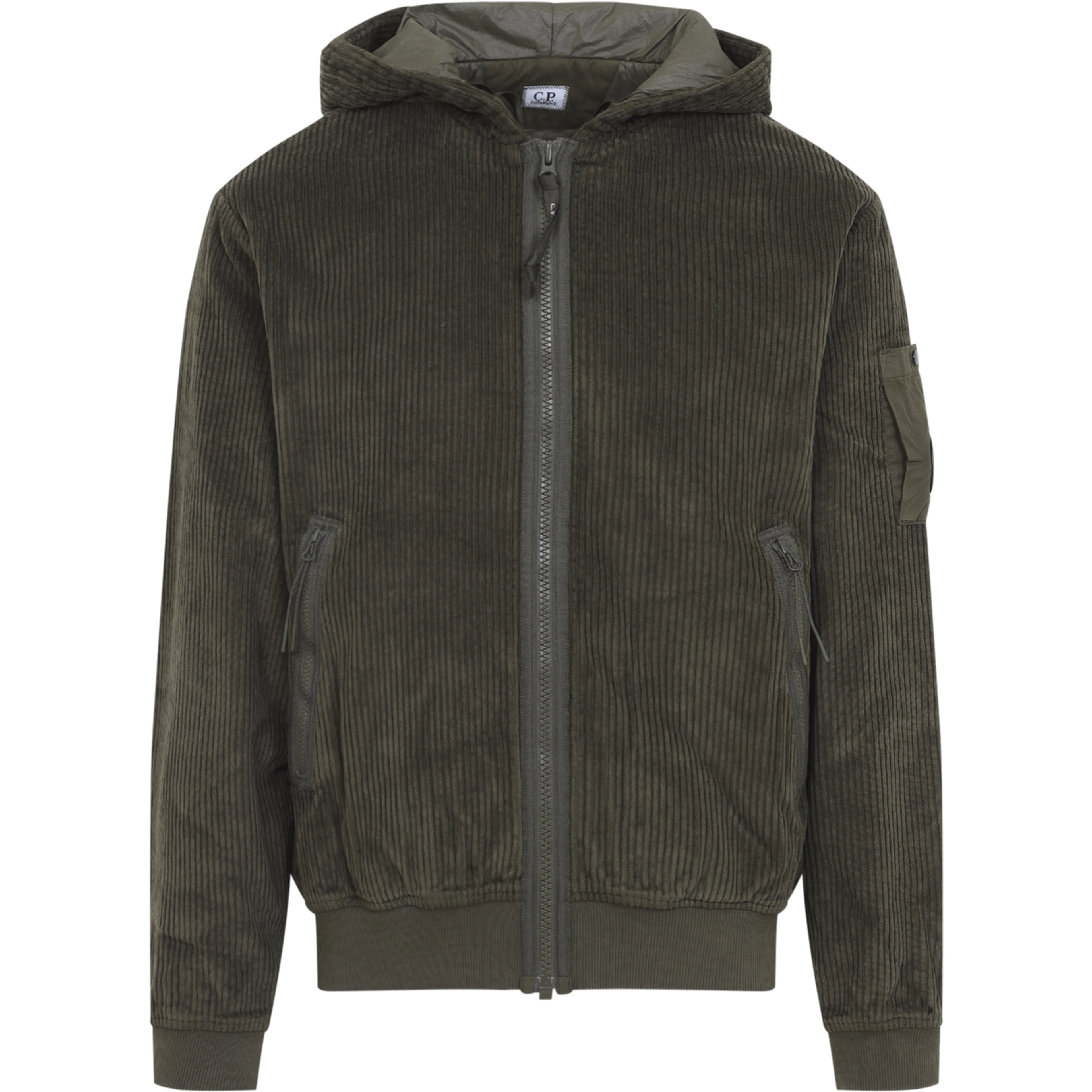 Cp Company Cordoury Full Zip Sweatshirt