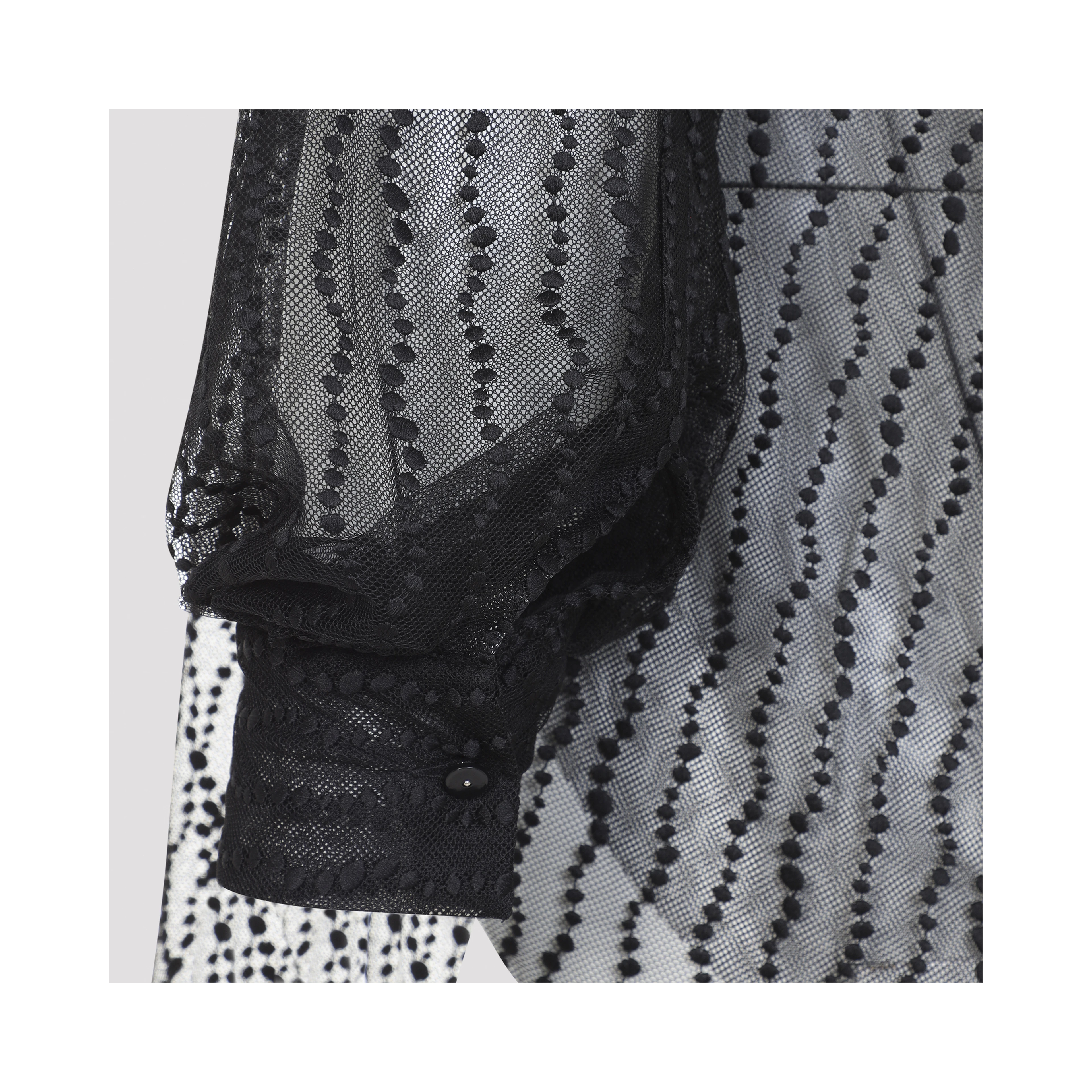 Alberta Ferretti Tulle Blouse