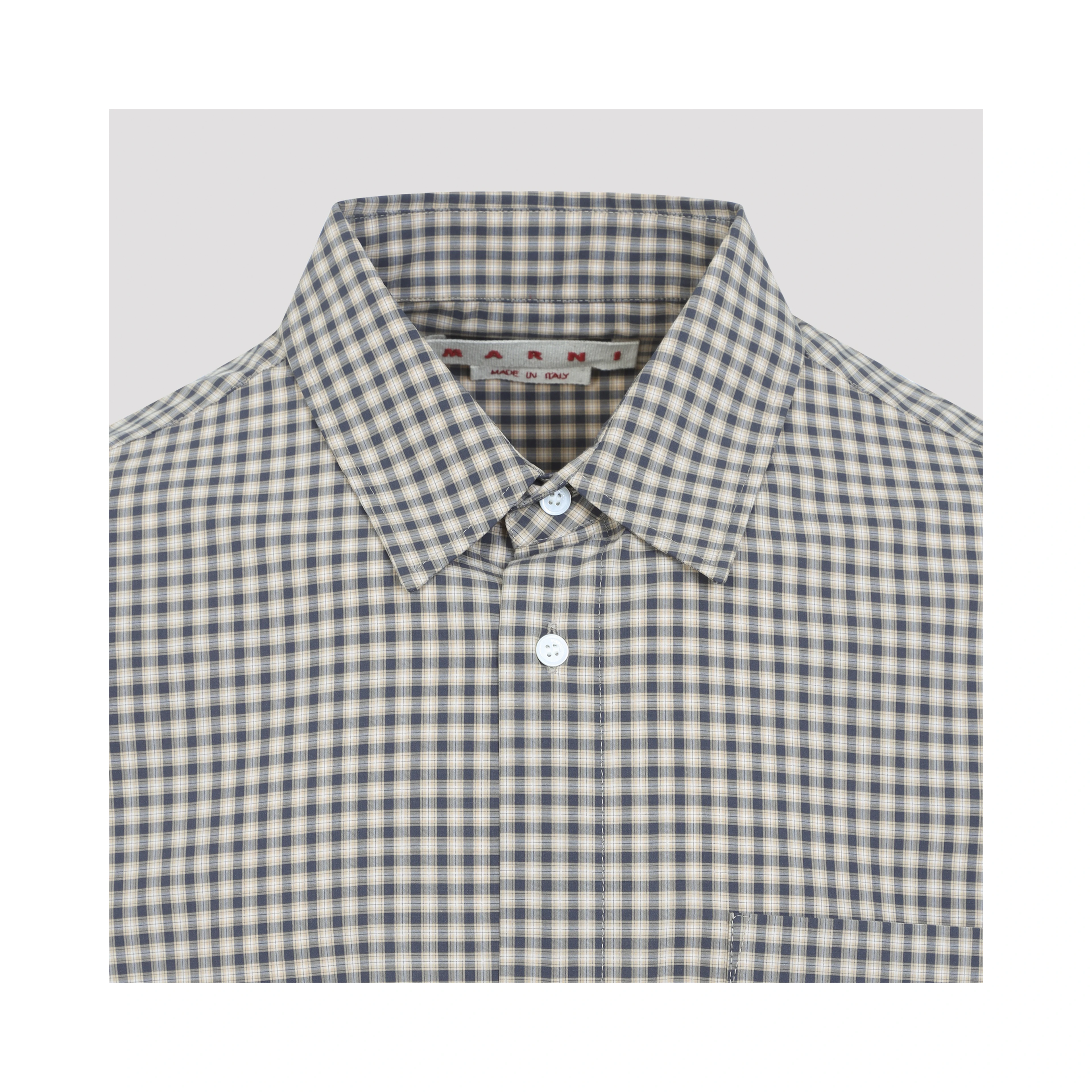 Marni Micro Check Pattern Shirt