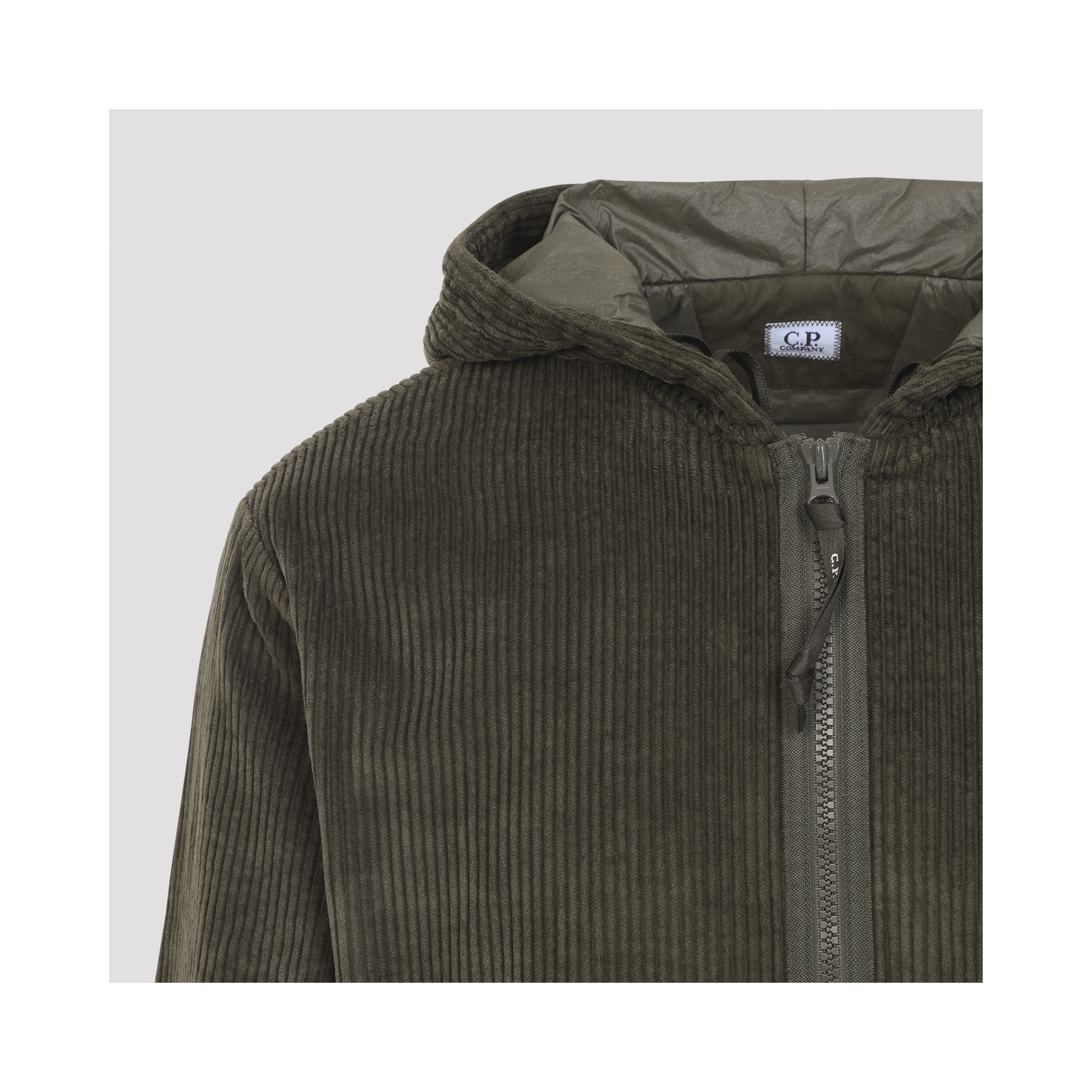 Cp Company Cordoury Full Zip Sweatshirt