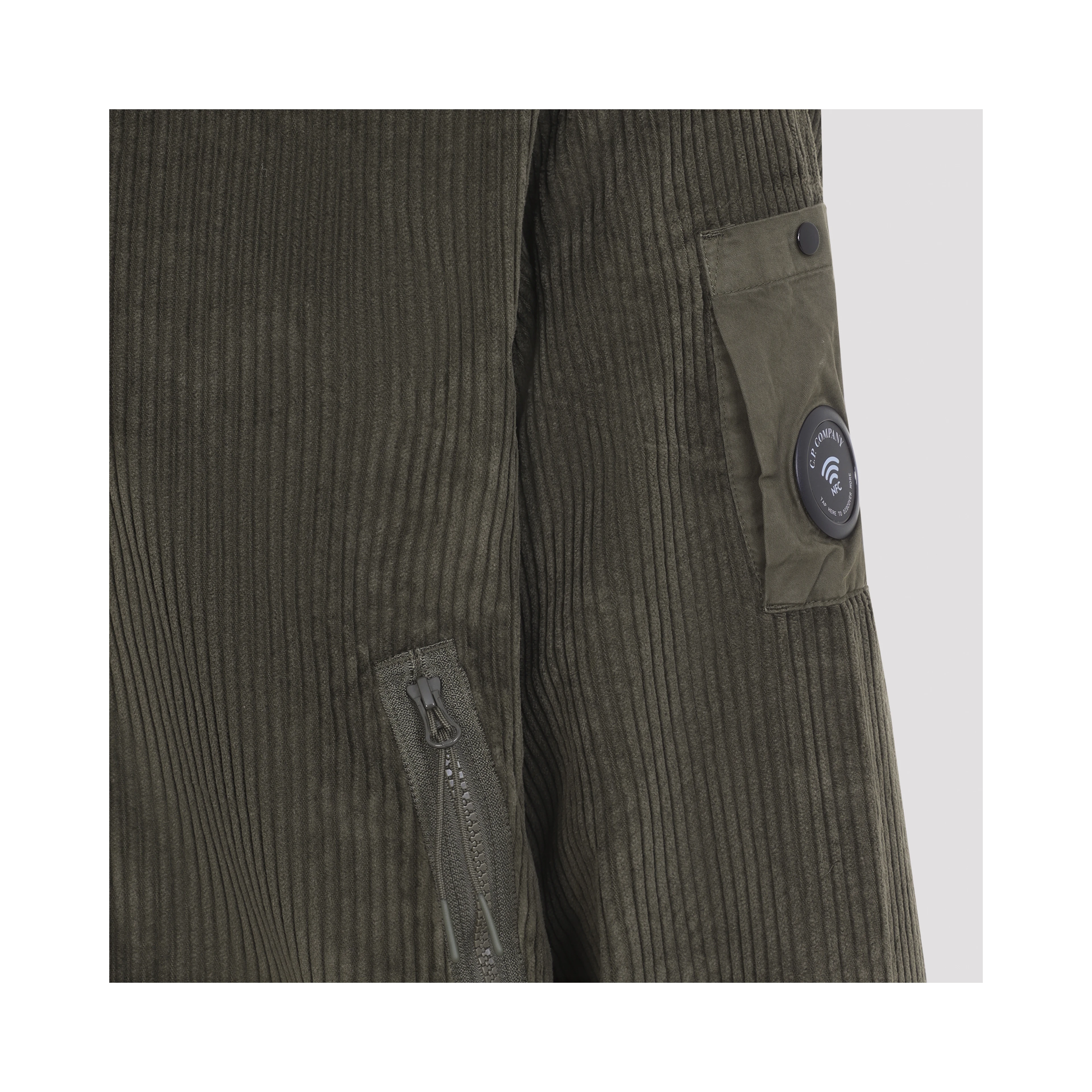 Cp Company Cordoury Full Zip Sweatshirt