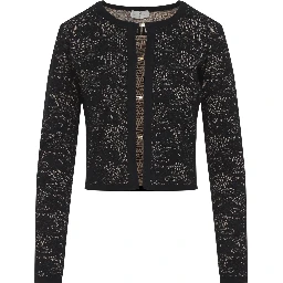 Elisabetta Franchi Knit Lace Cardigan