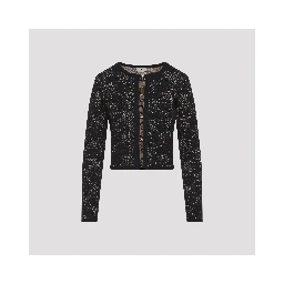 Elisabetta Franchi Knit Lace Cardigan