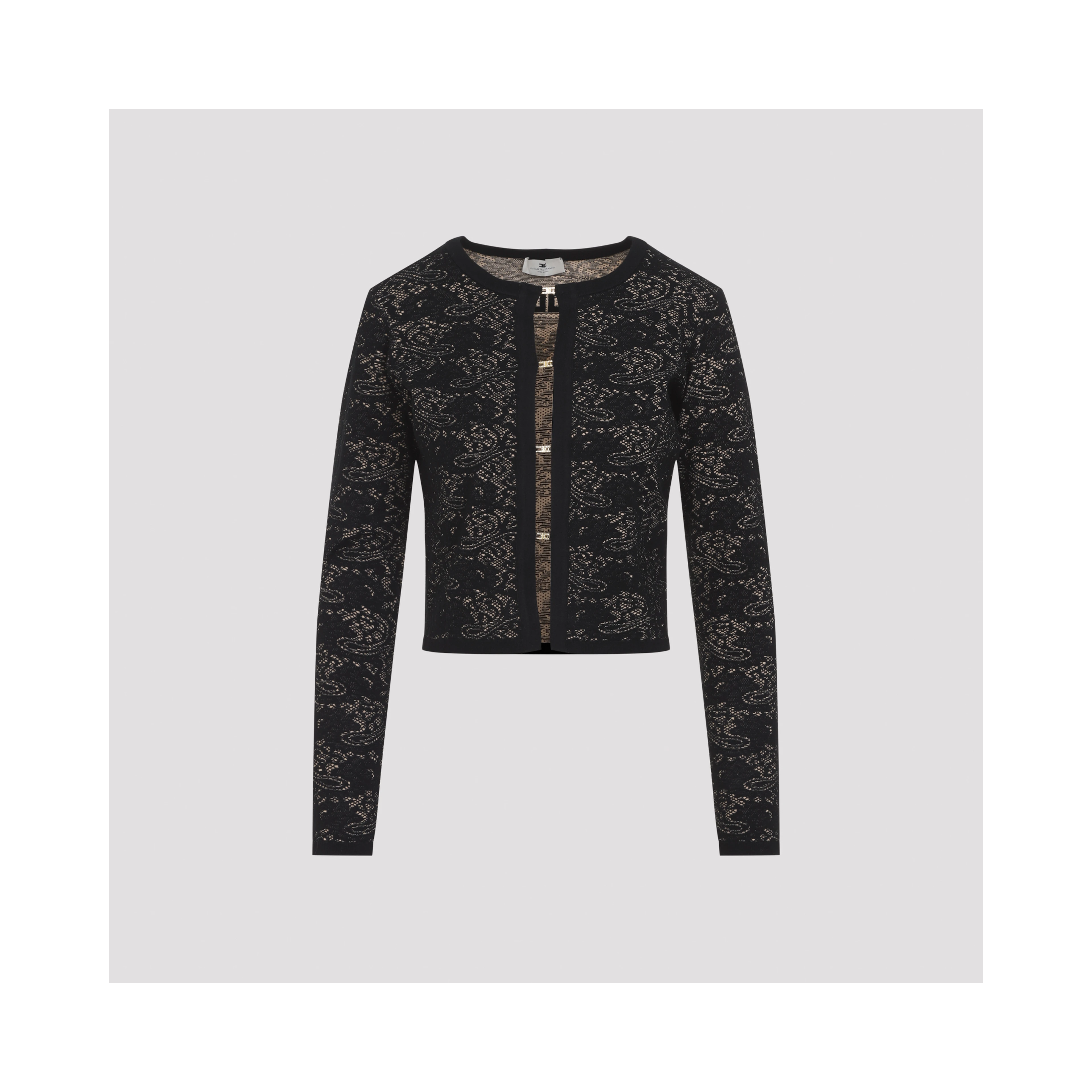 Elisabetta Franchi Knit Lace Cardigan