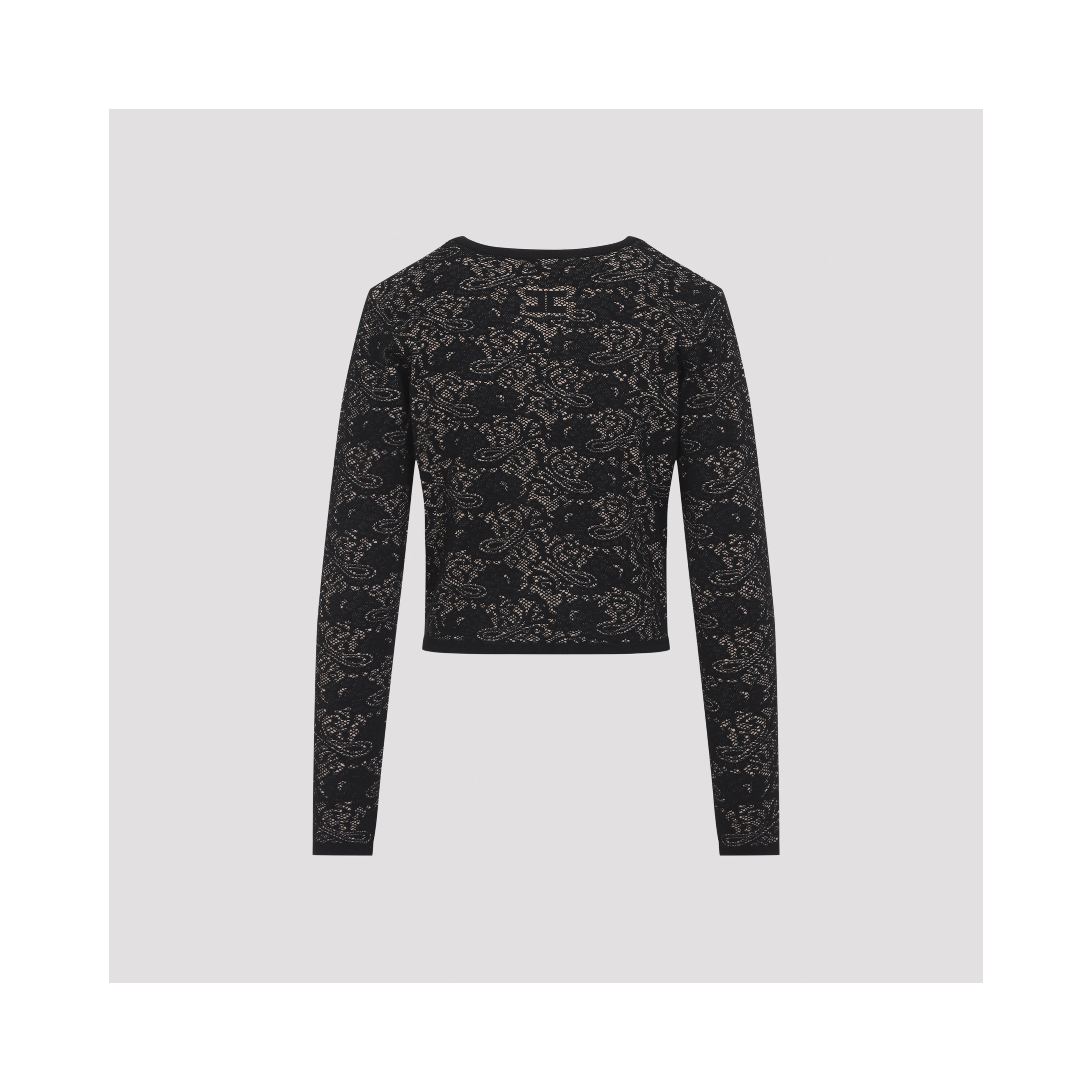 Elisabetta Franchi Knit Lace Cardigan