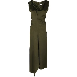 DRAPED TAILORED MIDI DRESS