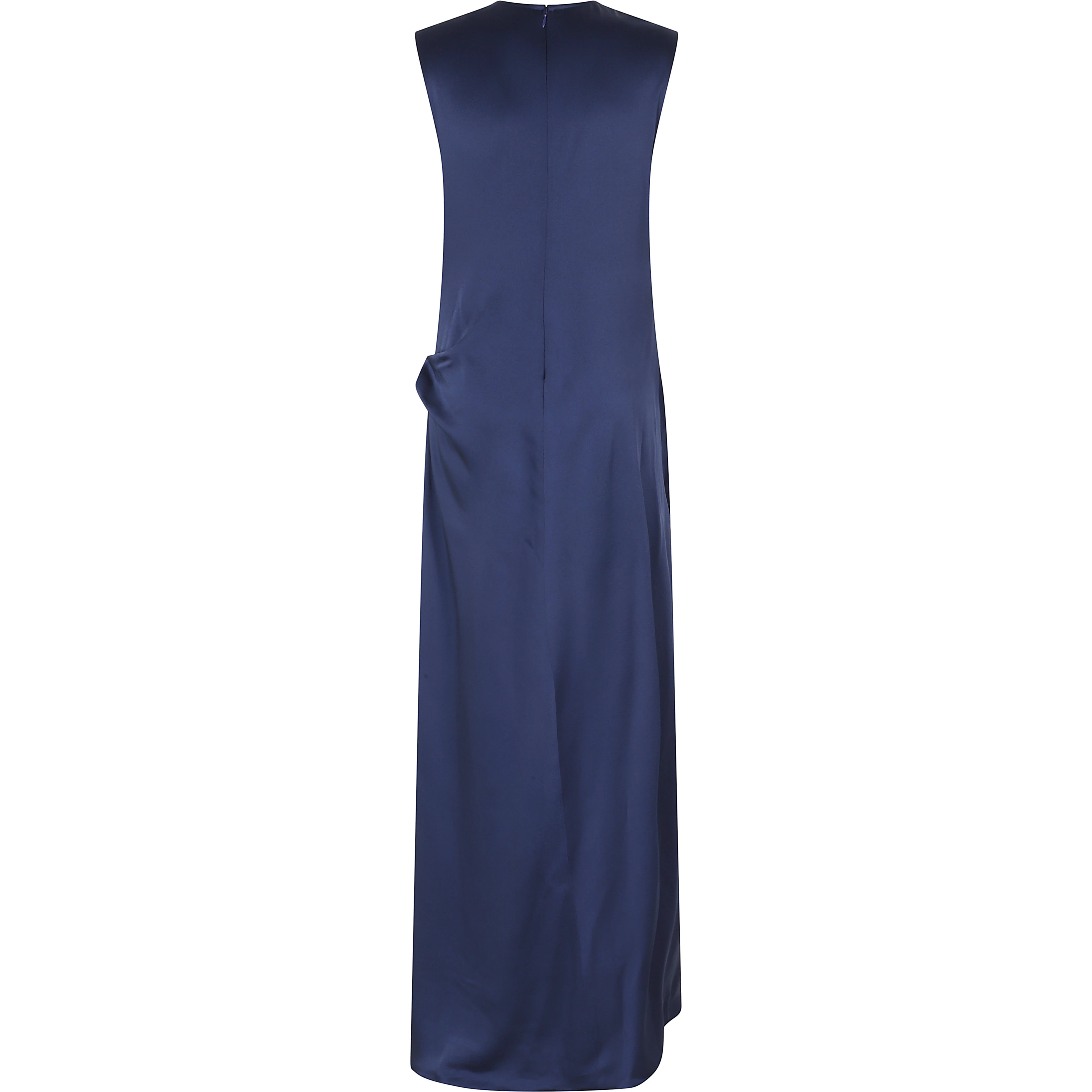 DRAPED SATIN GOWN