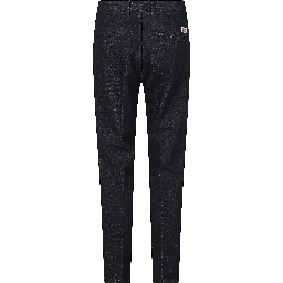 PANT V PIATTO DENIM SCURO RINSE