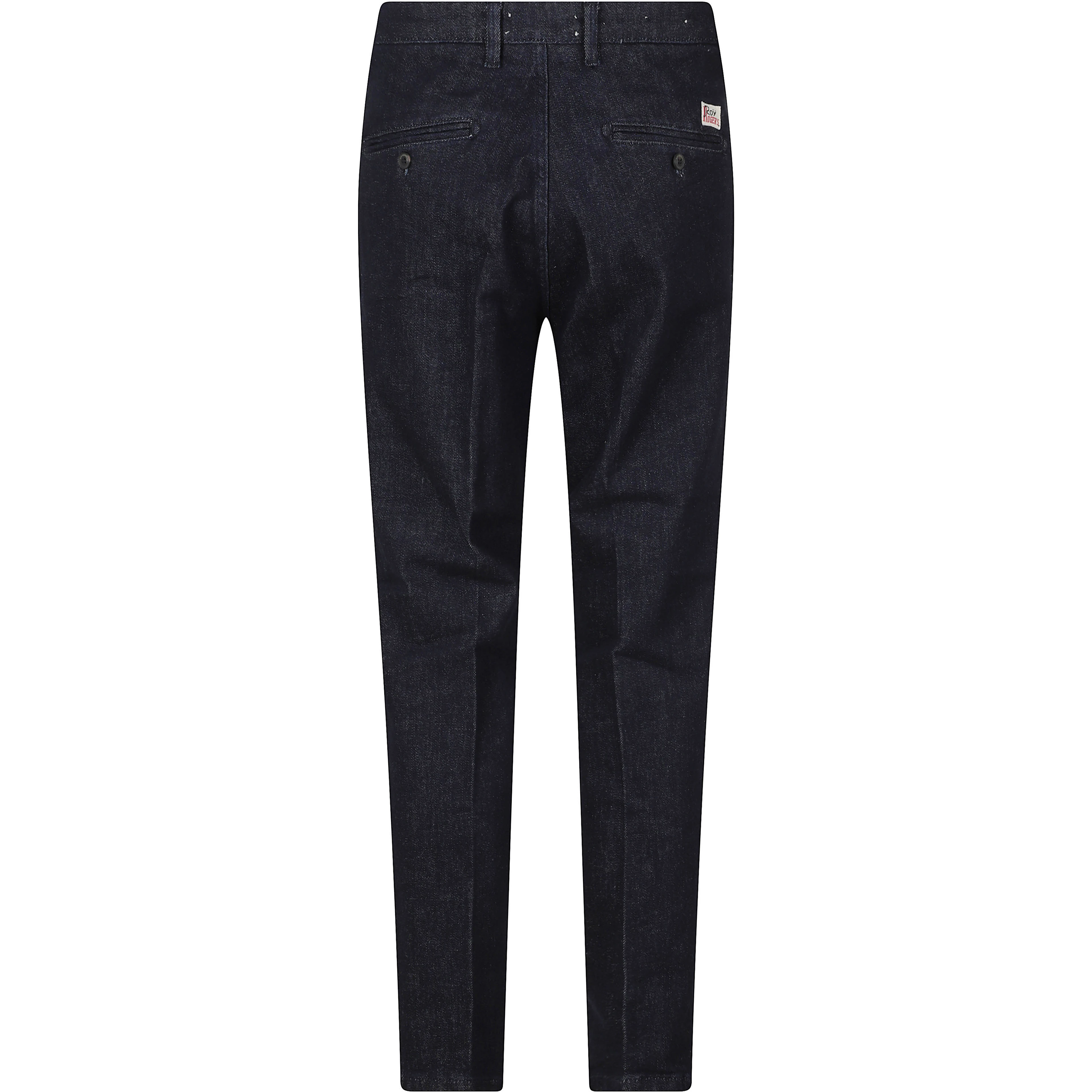 PANT V PIATTO DENIM SCURO RINSE