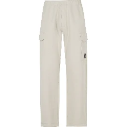 DIAGONAL RAISED FLEECE CARGO LENS SWEATPANTS