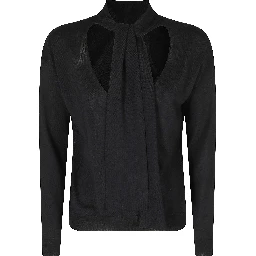 MAGLIA A V CON SCIARPA