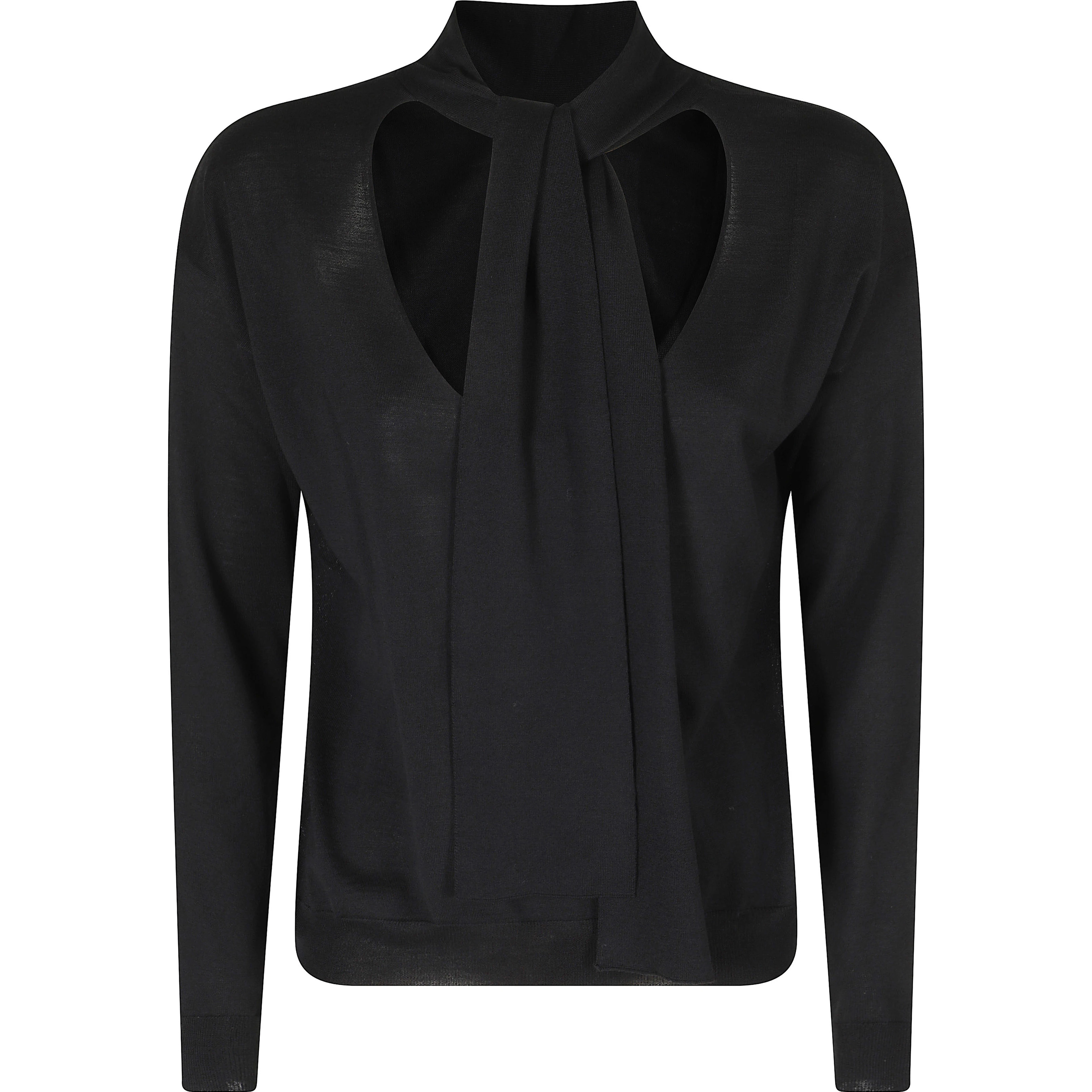 MAGLIA A V CON SCIARPA