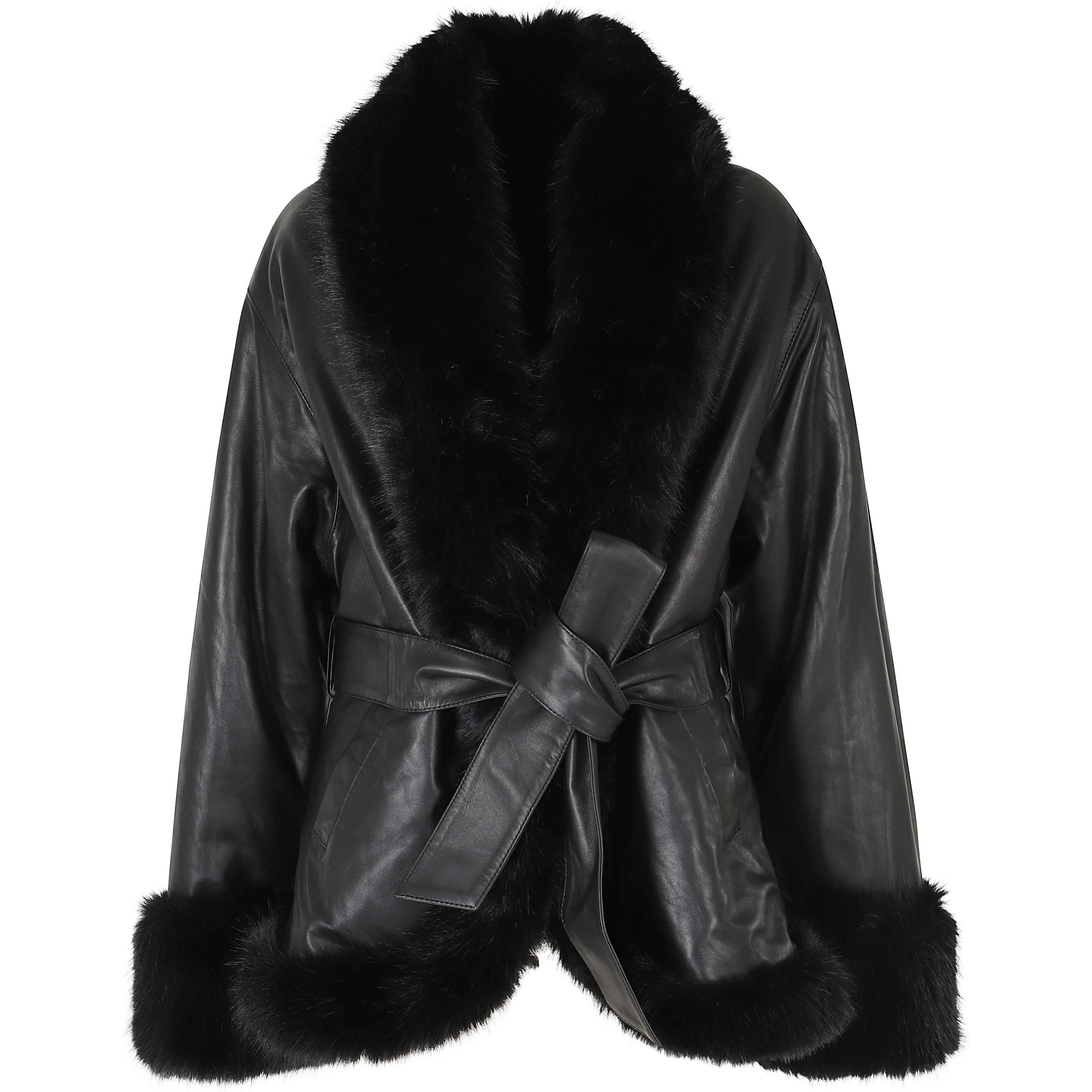 BONDED LEATHER JACKET