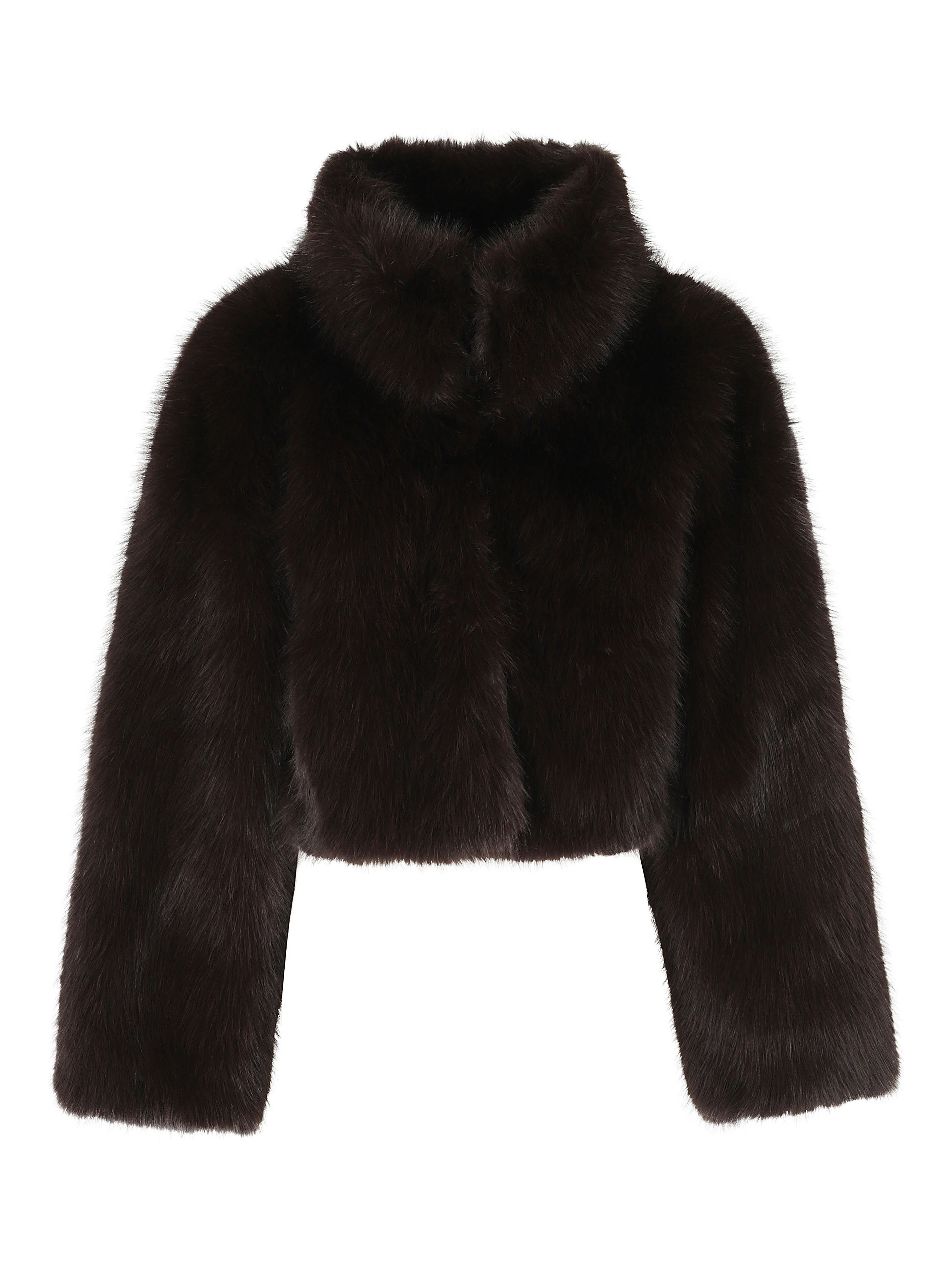 FAUX FUR CROPPED JACKET