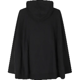 OVERSIZE ZIP HOODIE COTTON BLACK