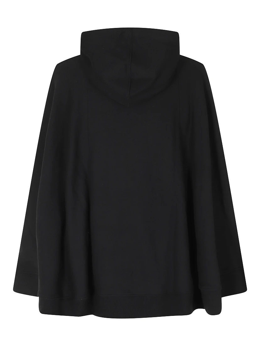 OVERSIZE ZIP HOODIE COTTON BLACK