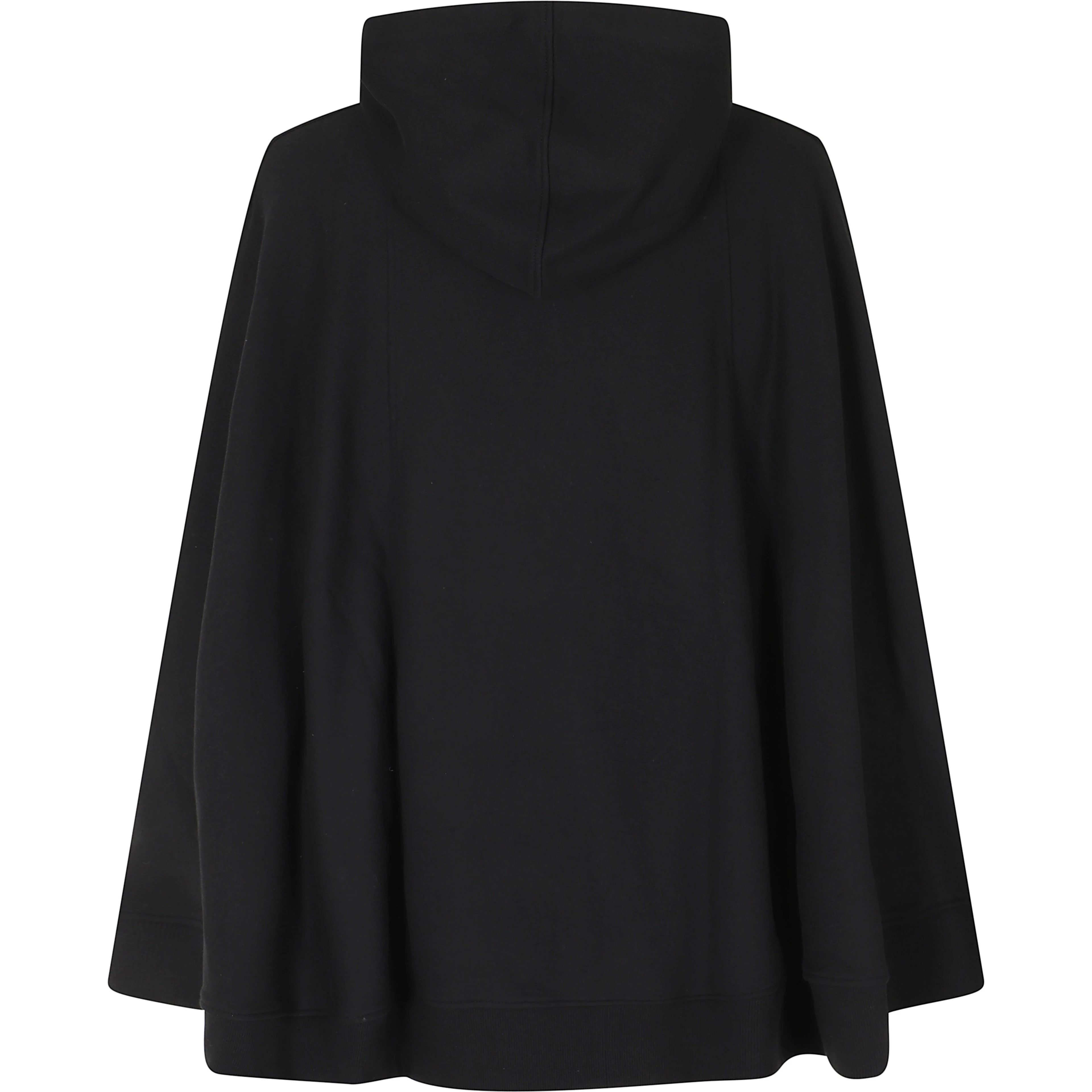 OVERSIZE ZIP HOODIE COTTON BLACK