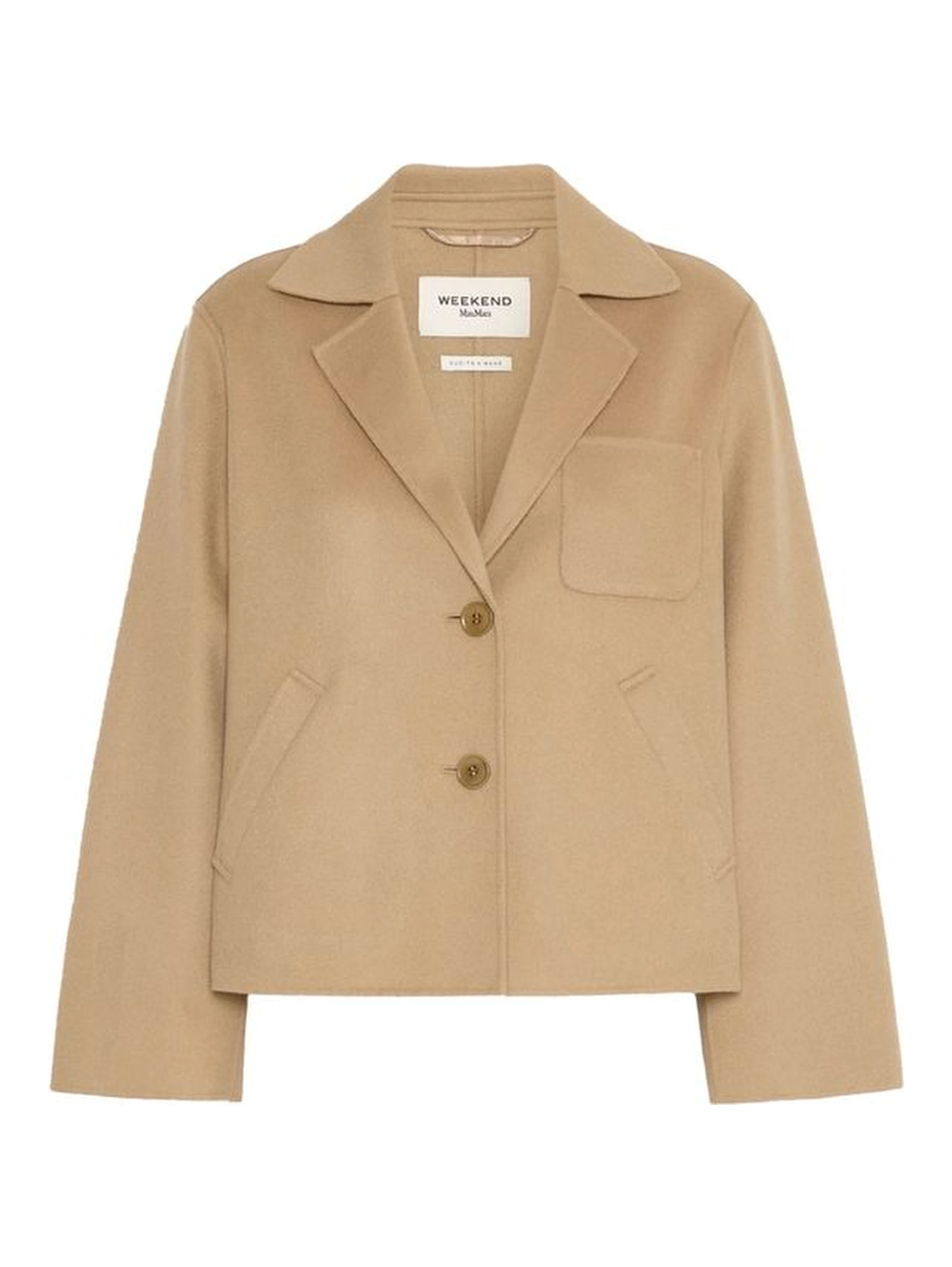 Brown Polyamide Full-Length Jacket