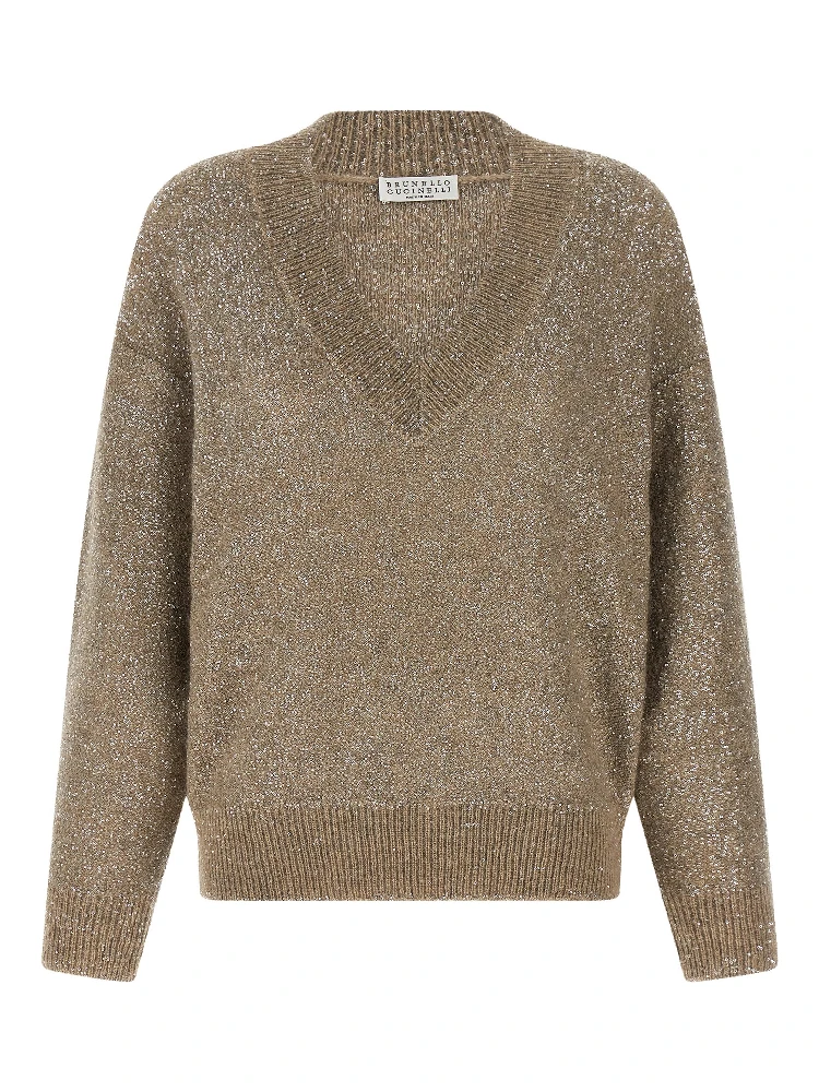 Beige Polyamide Cardigan